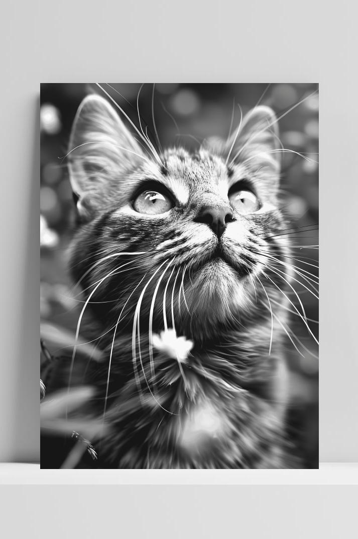 Kat op 3mm aluminium dibond