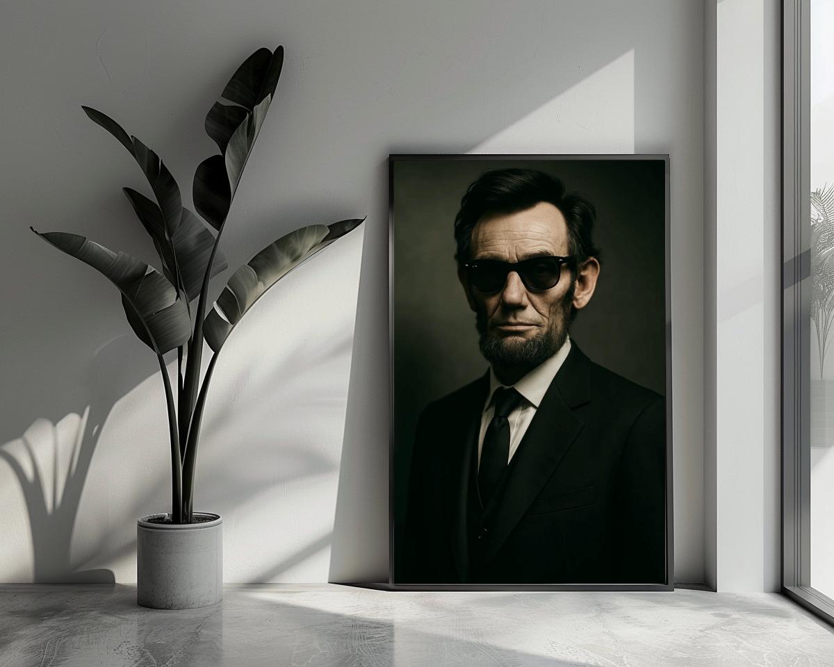 Abraham Lincoln Sunglasses poster van 25 Artstreet