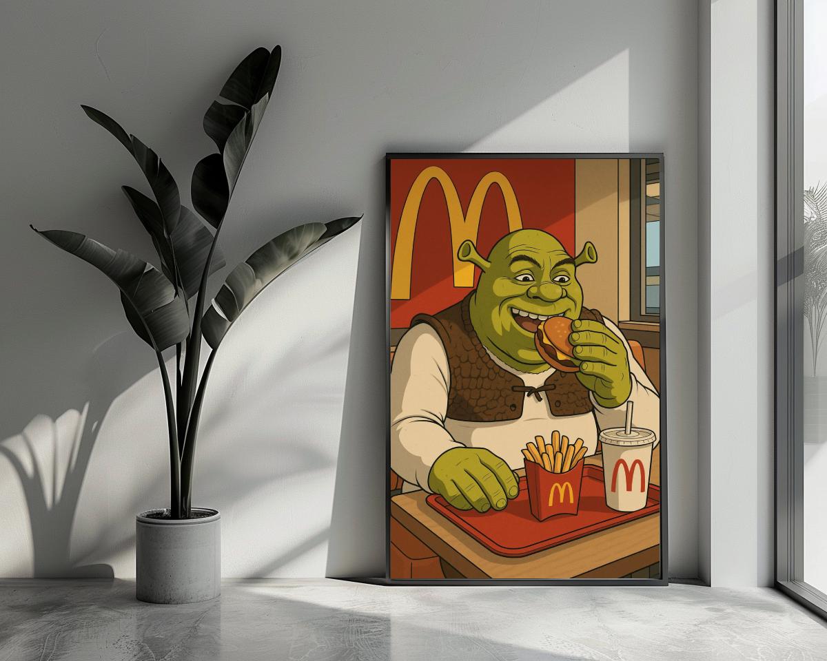 Shrek McDonald's poster van 25 Artstreet