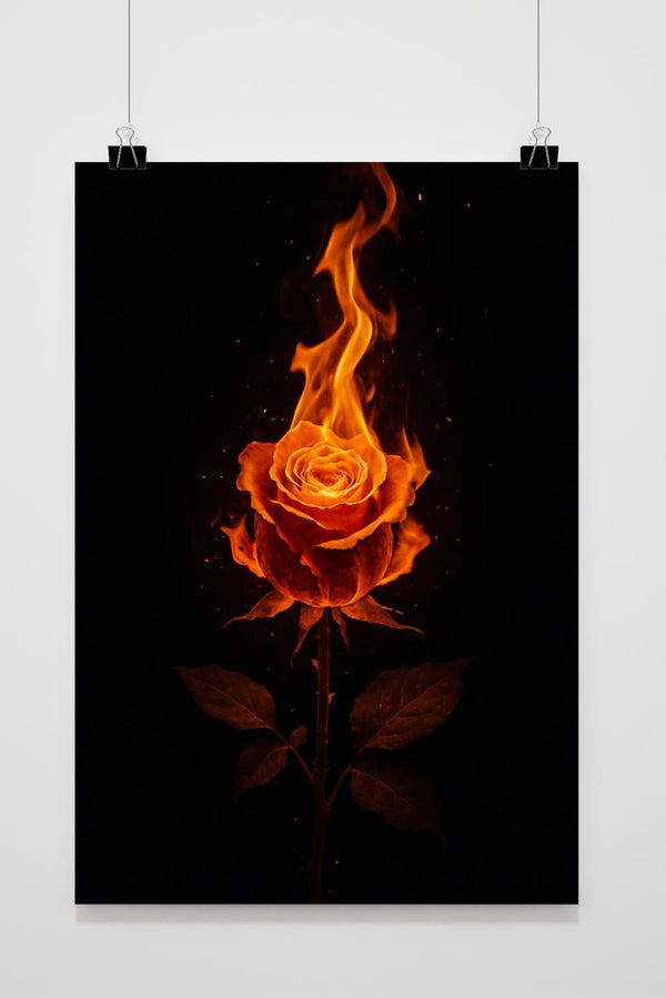 Fire Rose poster