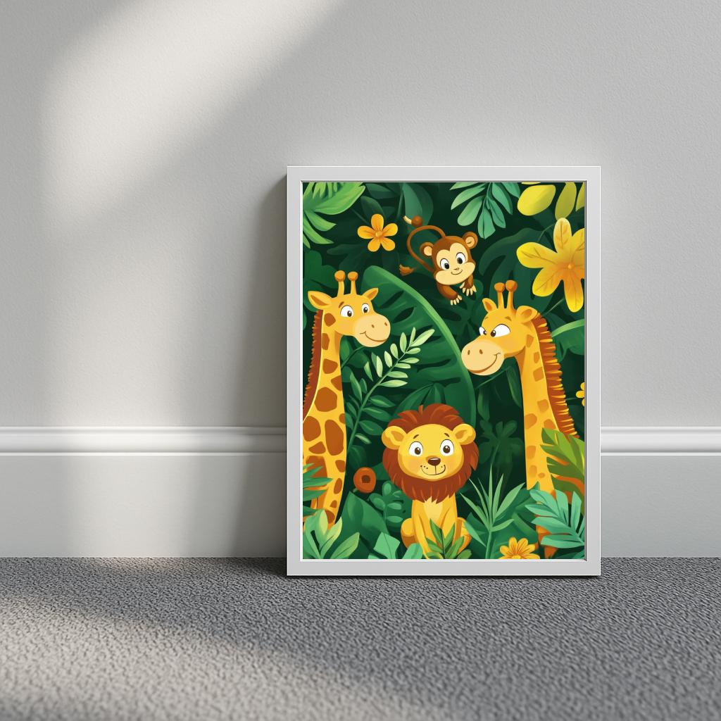 Animals Jungle Cartoon poster sfeerbeeld 3