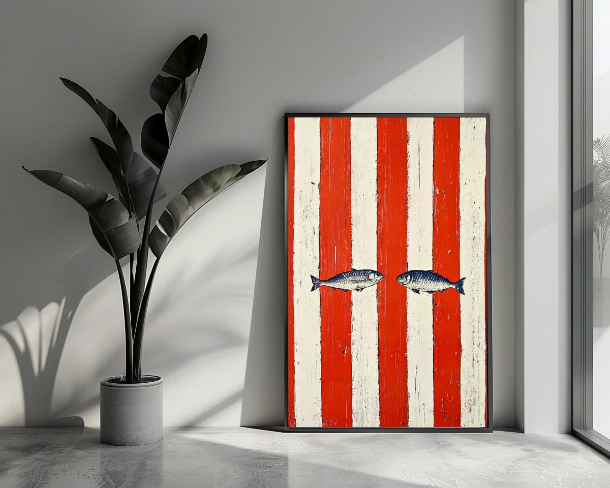 Fish Minimalist poster van 25 Artstreet