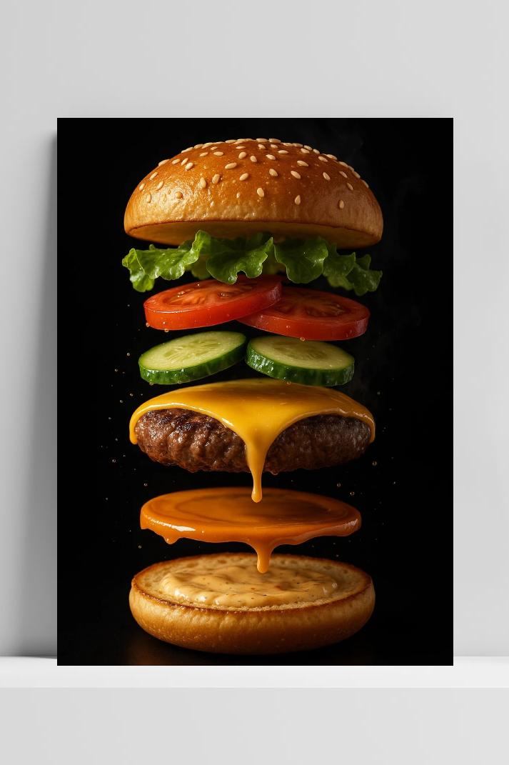 Póster Hamburger de 25 Artstreet