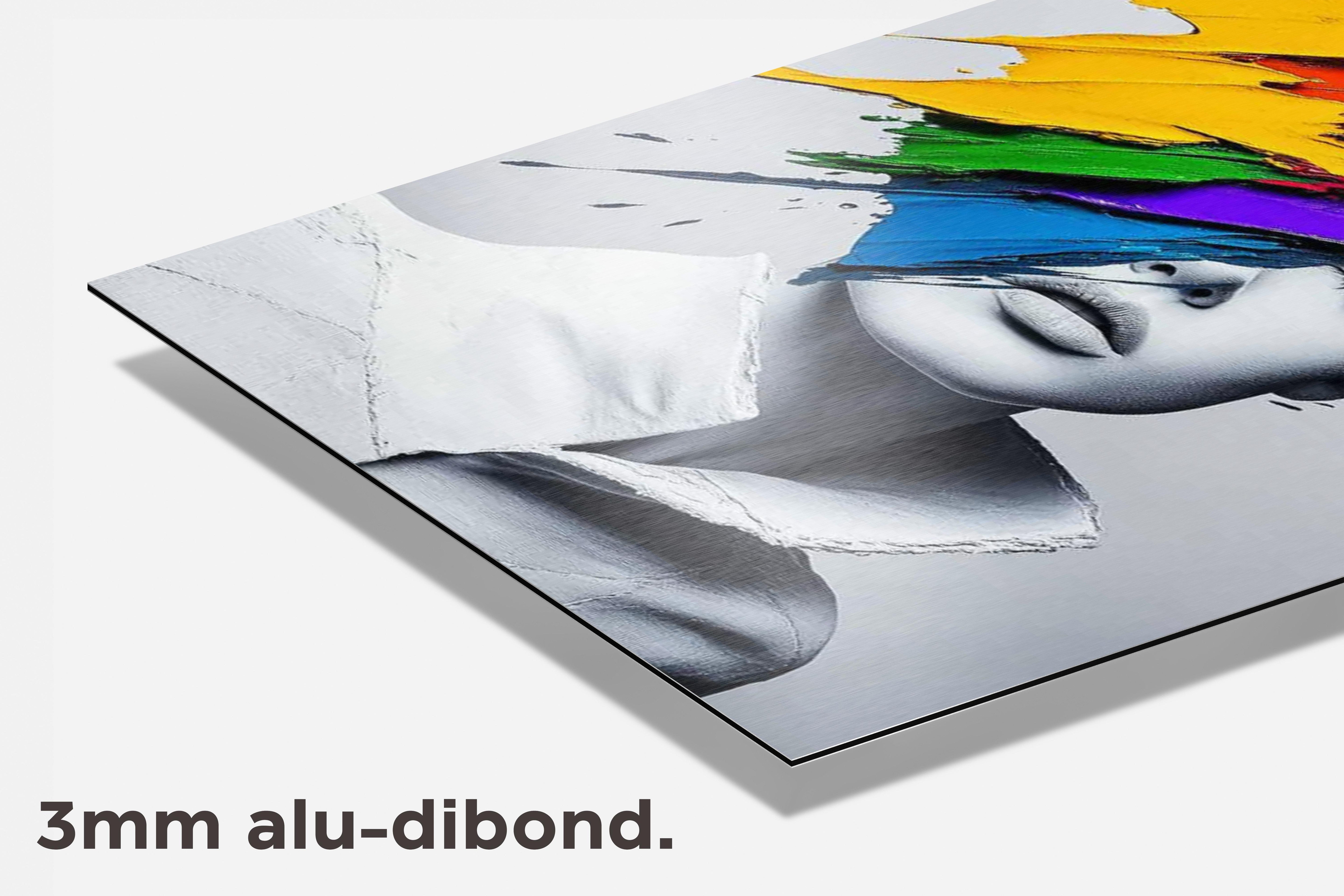 Kleursplash dibond detail