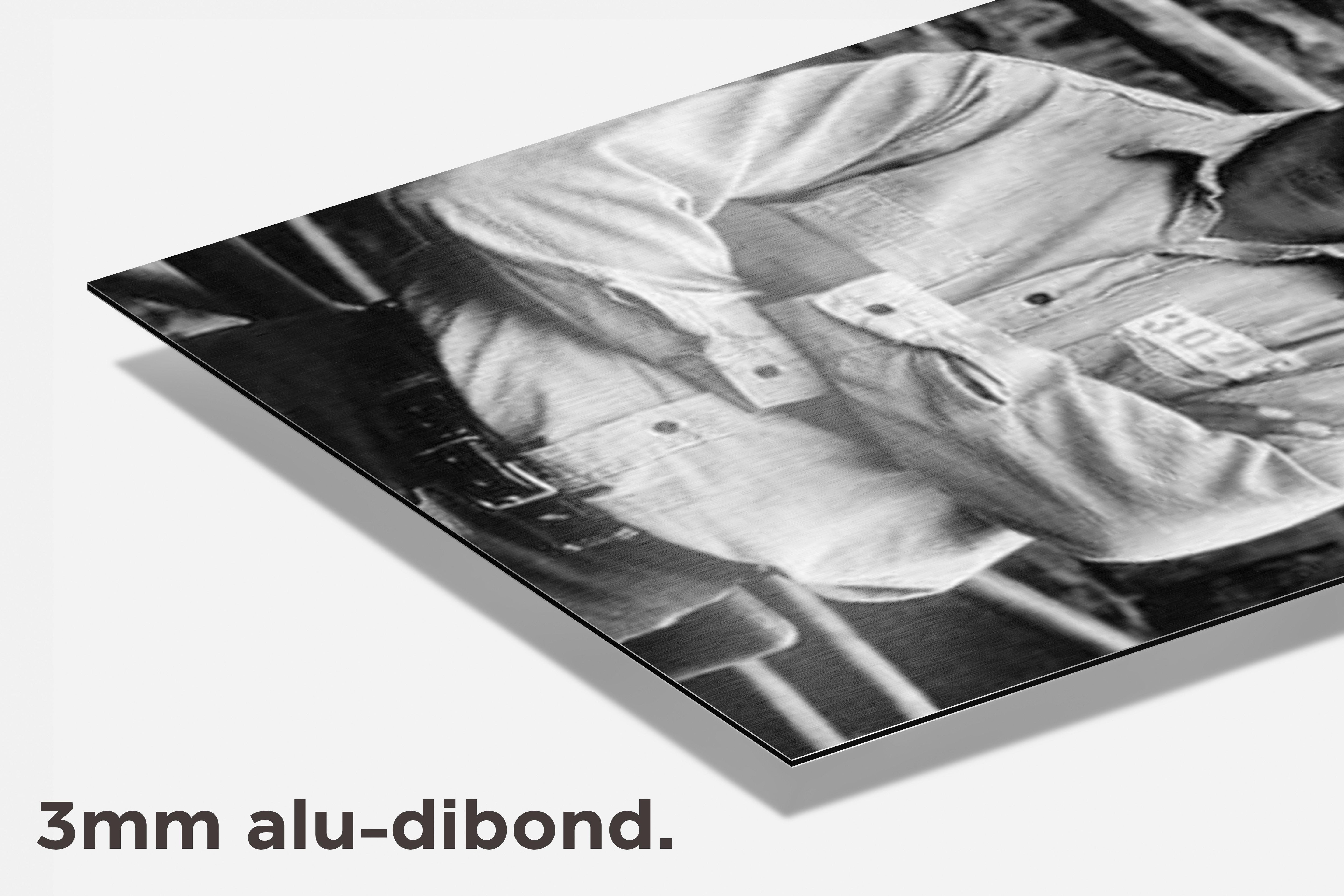 Morgan Freeman dibond detail