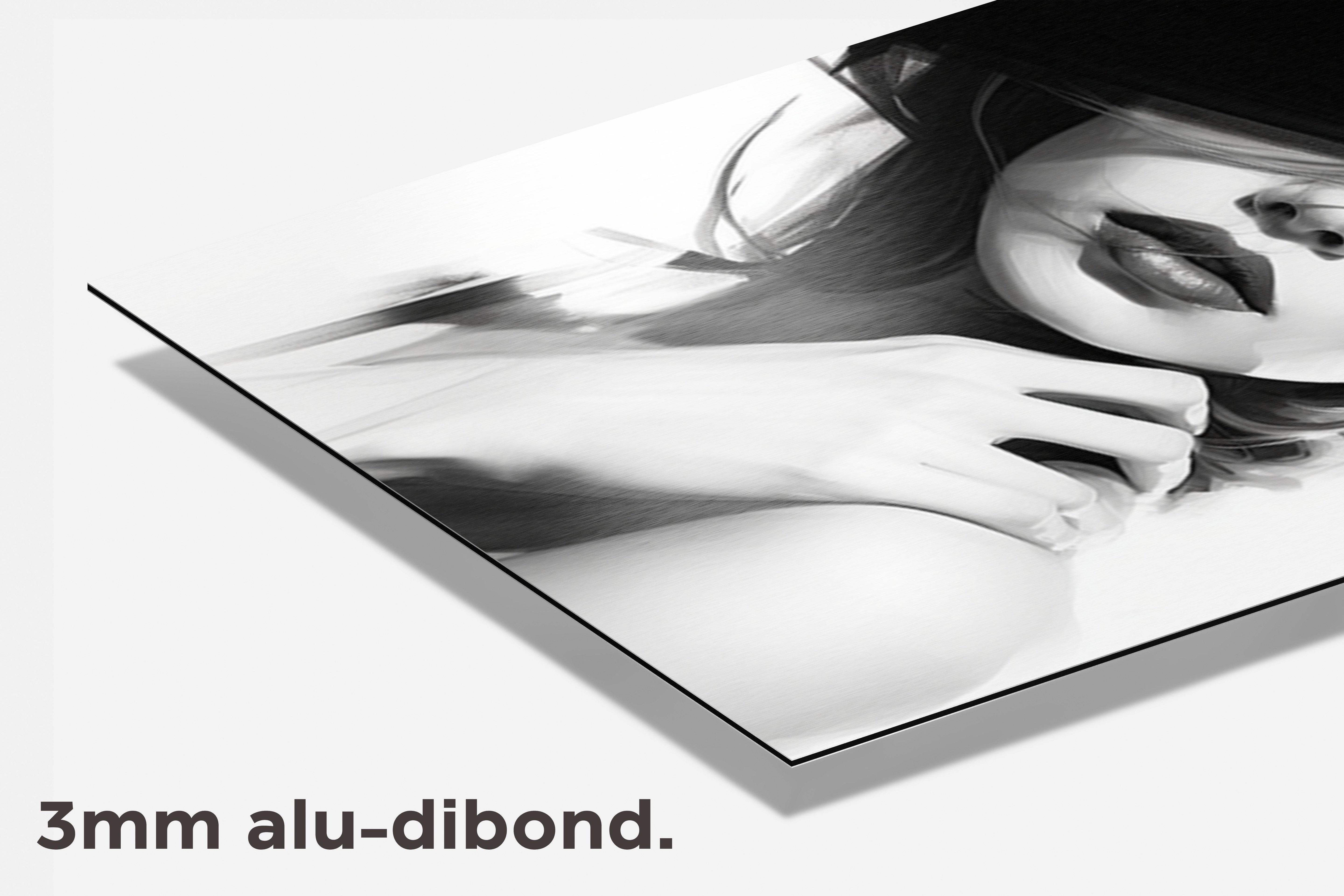 Vrouw met Hoed dibond detail