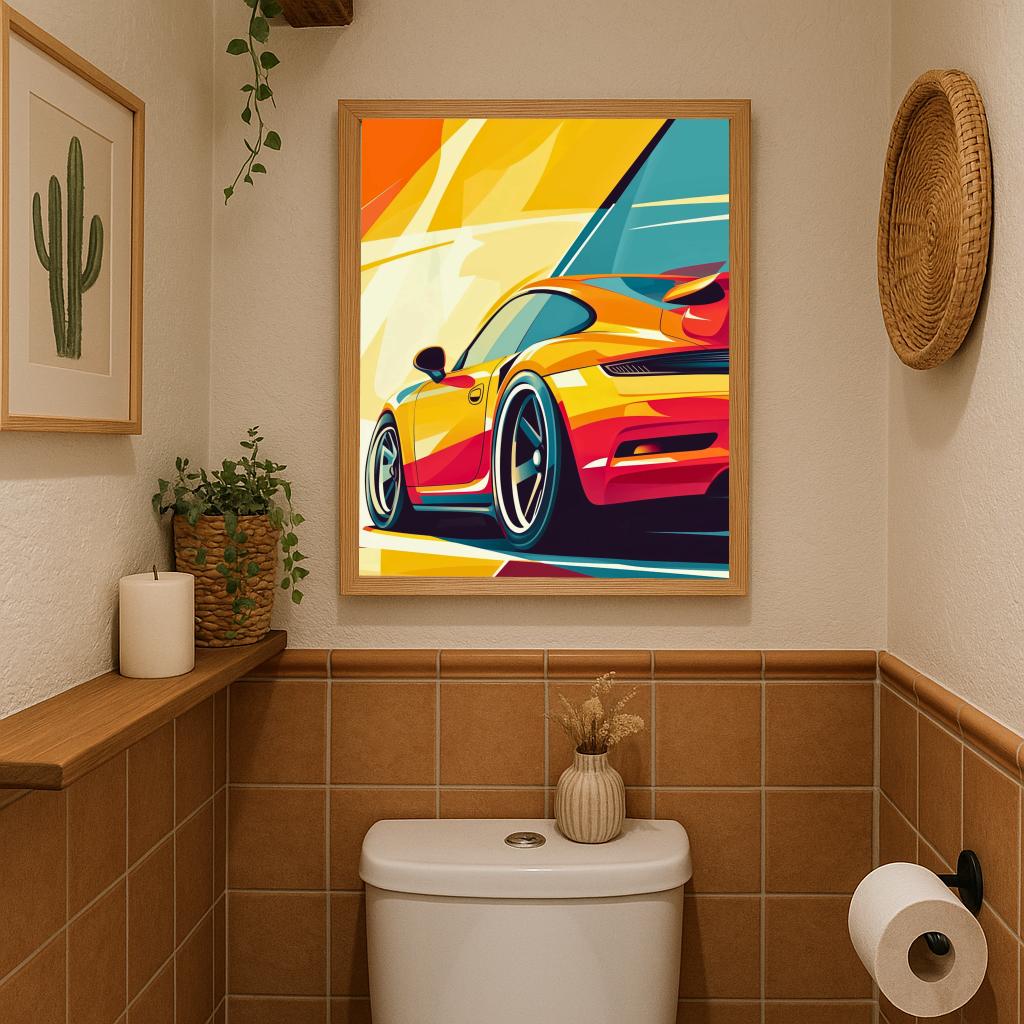 Sports Car Pop Art poster sfeerbeeld 2