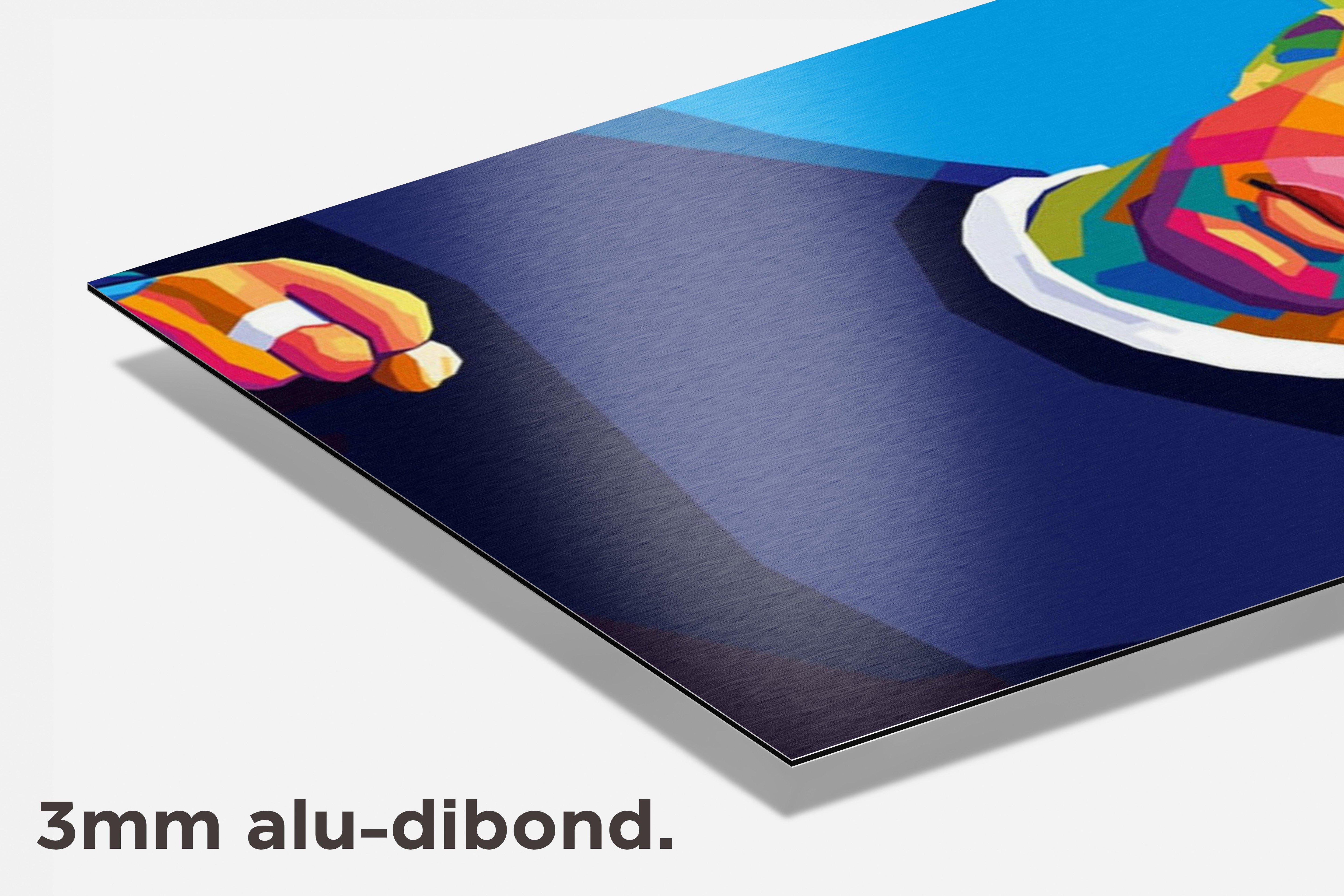 Tiger Woods dibond detail