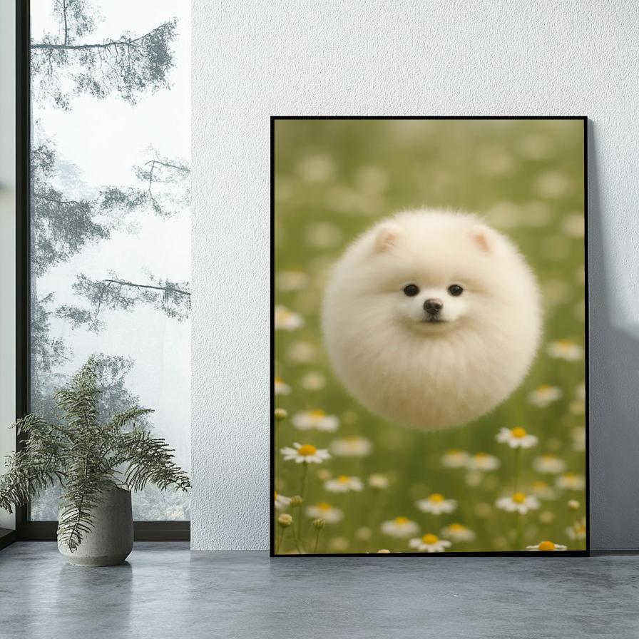 Pomeranian Daisy poster sfeerbeeld 1