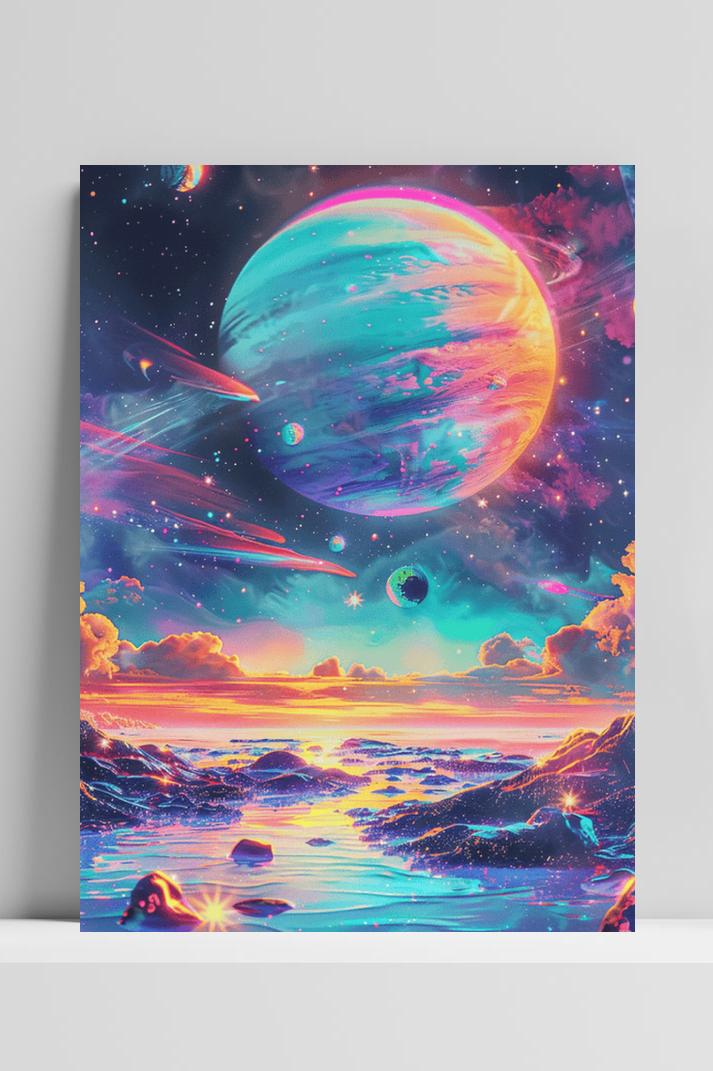 Universum op 3mm aluminium dibond