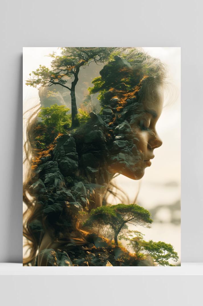 Bos Overlay op 3mm aluminium dibond