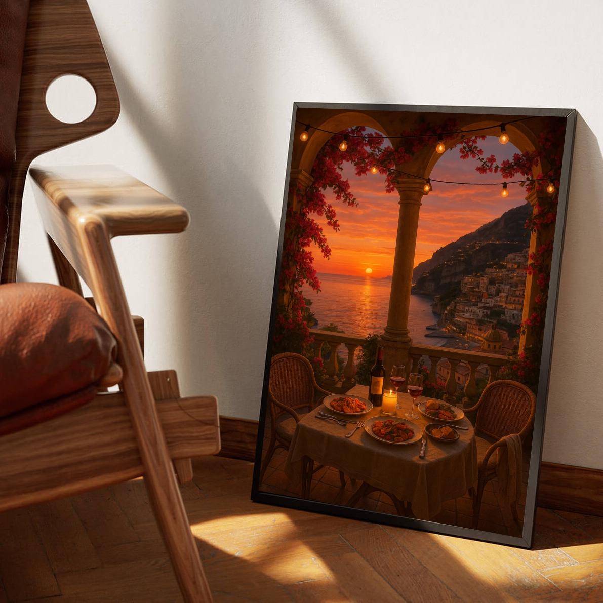 Dinner Date Amalfi Coast Italy poster sfeerbeeld 3