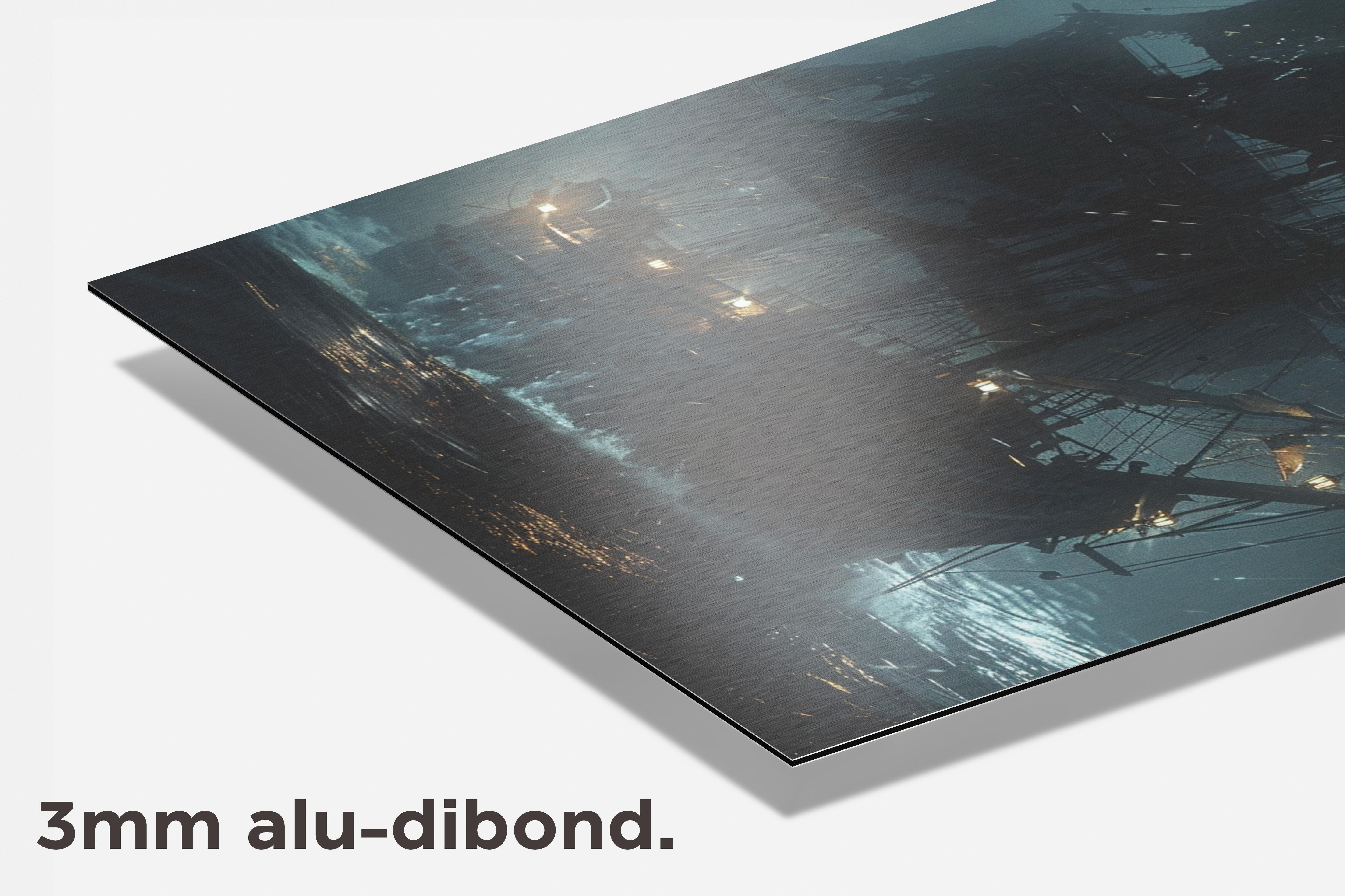 Piratenschip dibond detail