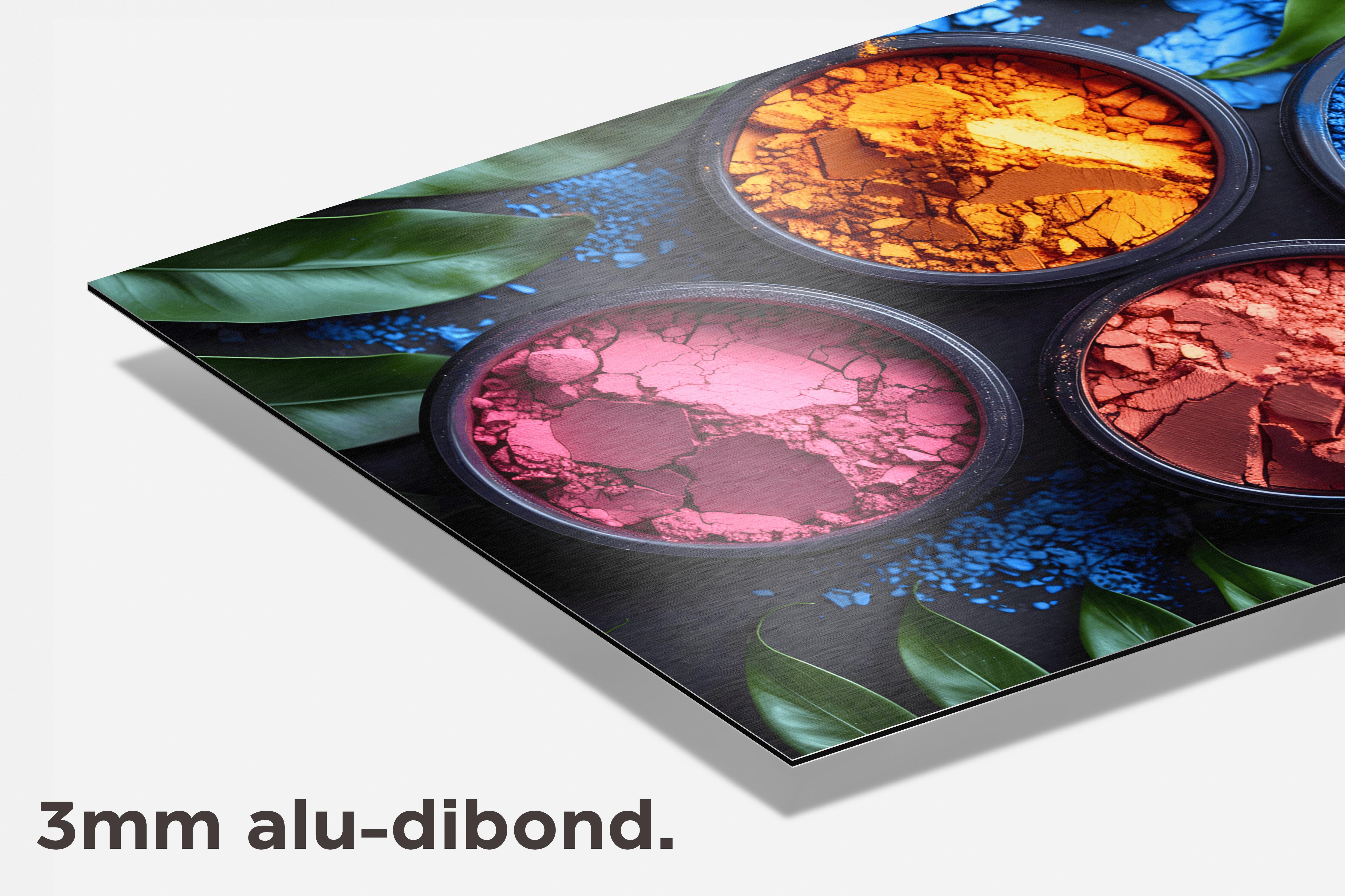 Kleurpigmenten dibond detail