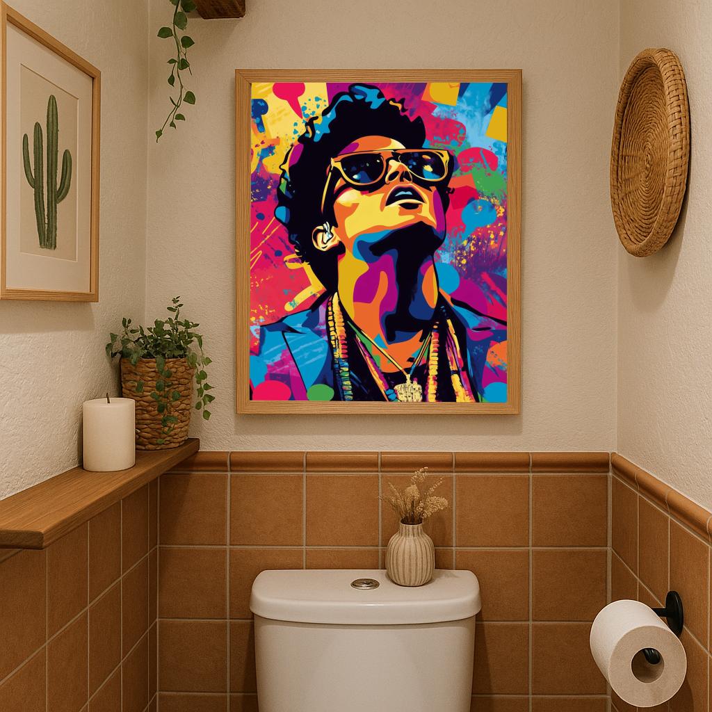 Bruno Mars Pop Art poster sfeerbeeld 2