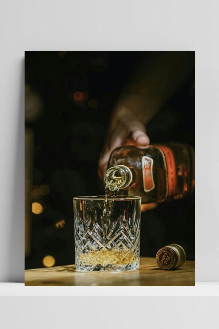 Whisky Bar op 3mm aluminium dibond