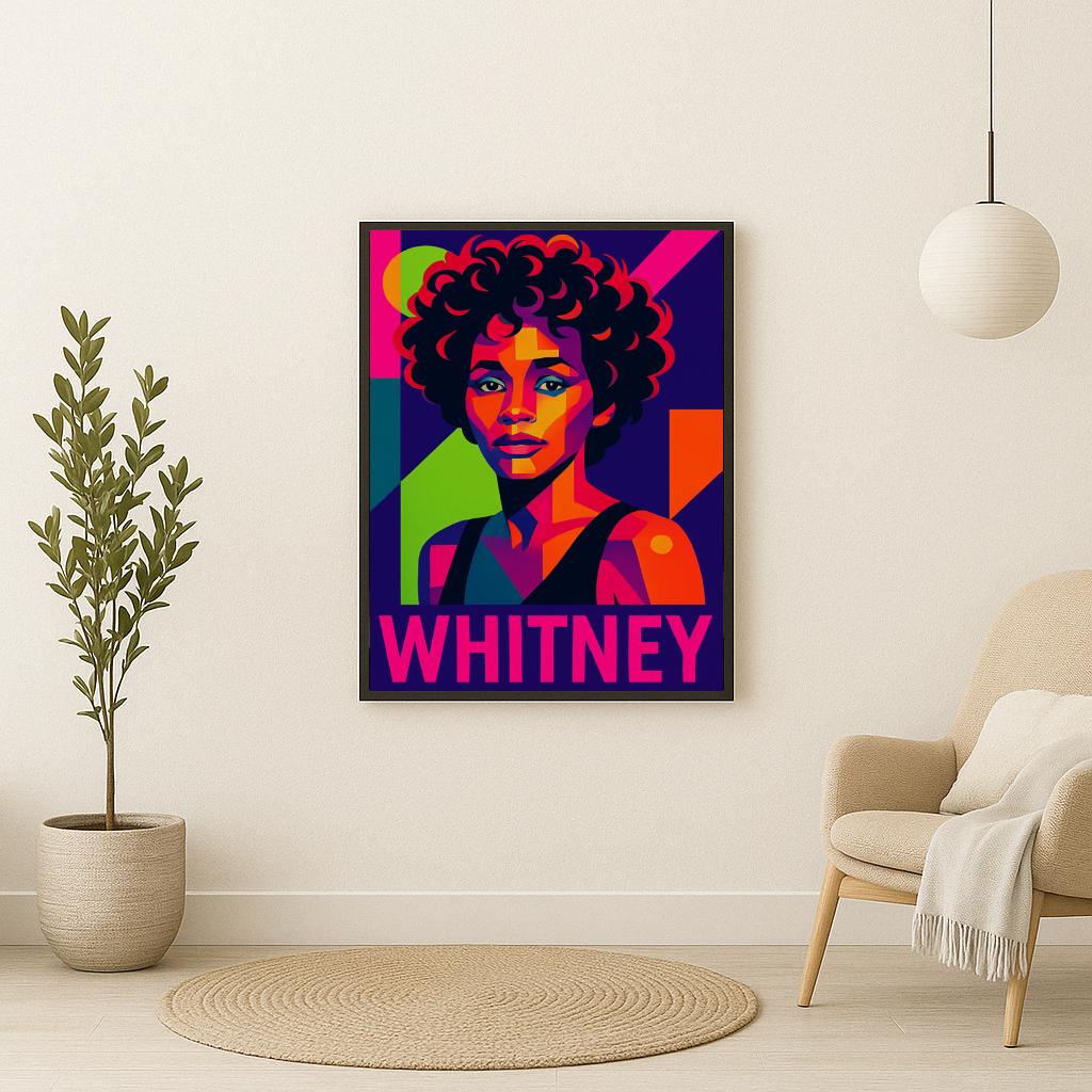 Whitney Houston Pop Art poster sfeerbeeld 2