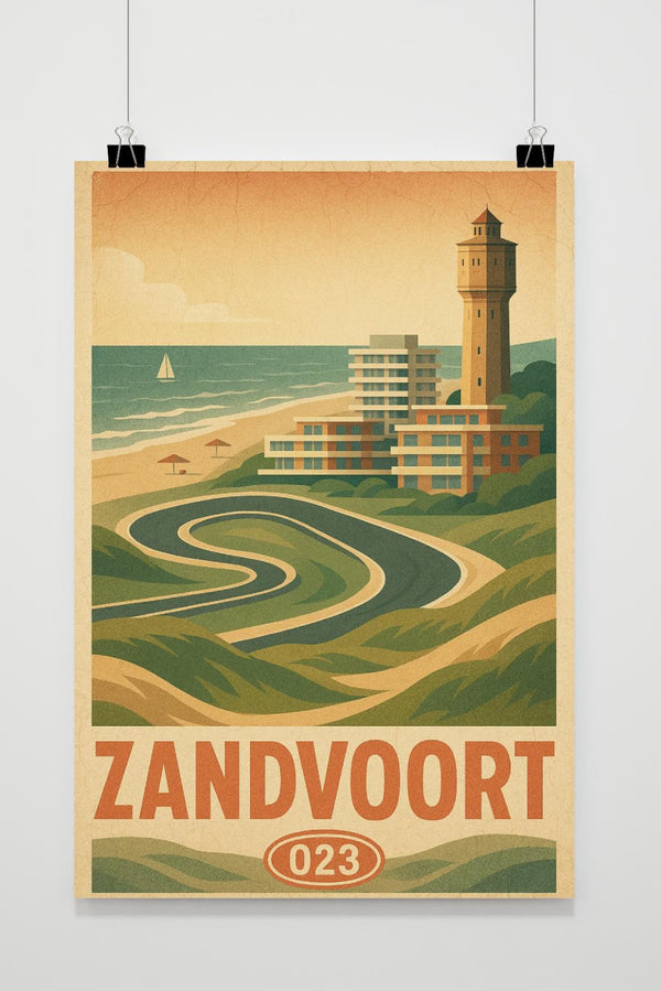 Zandvoort Vintage poster