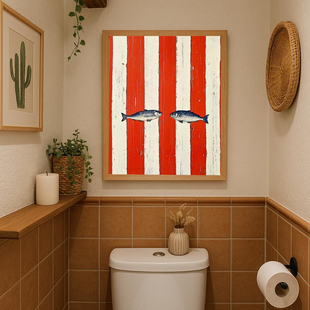 Fish Minimalist poster sfeerbeeld 3