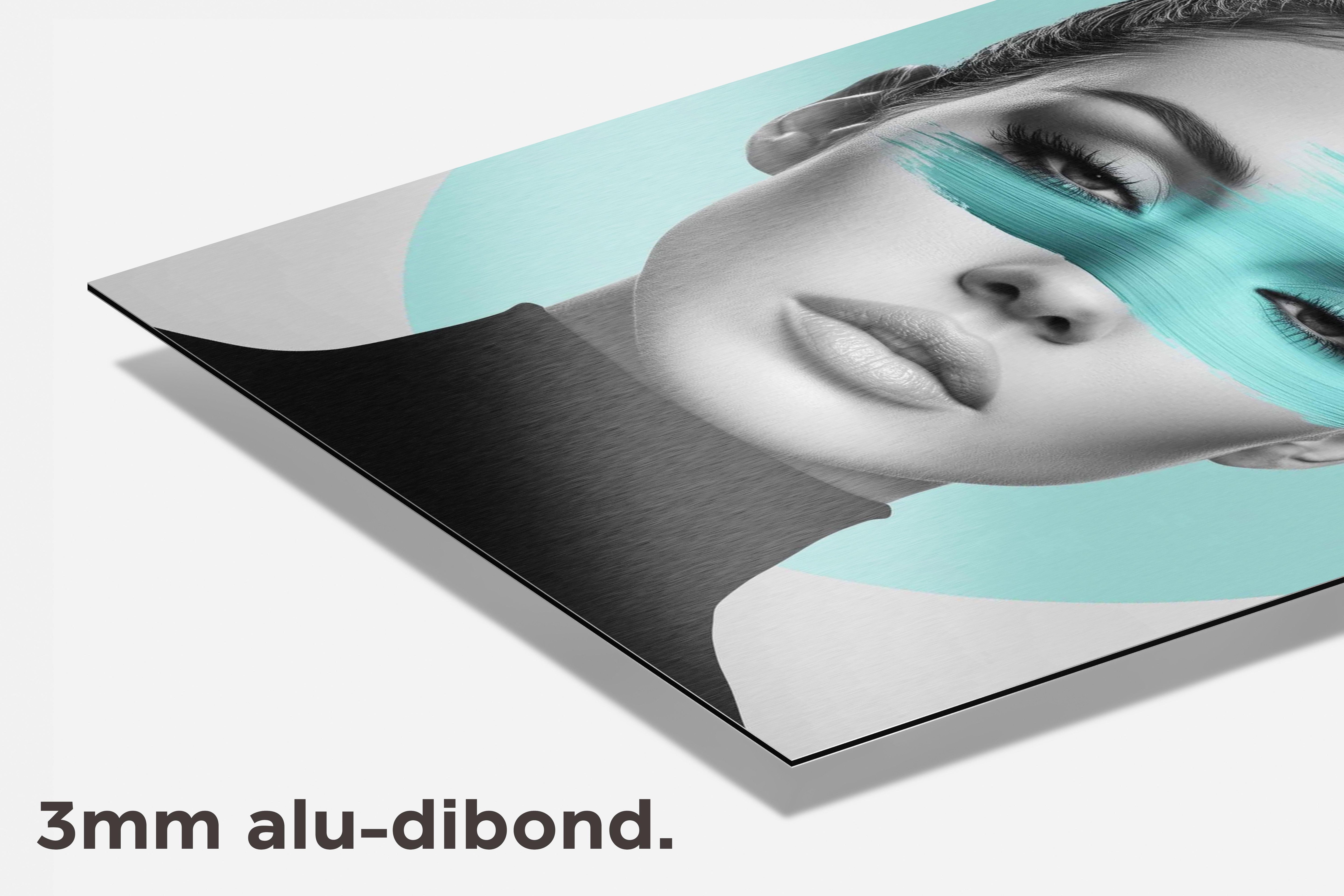 Vrouw Groen dibond detail