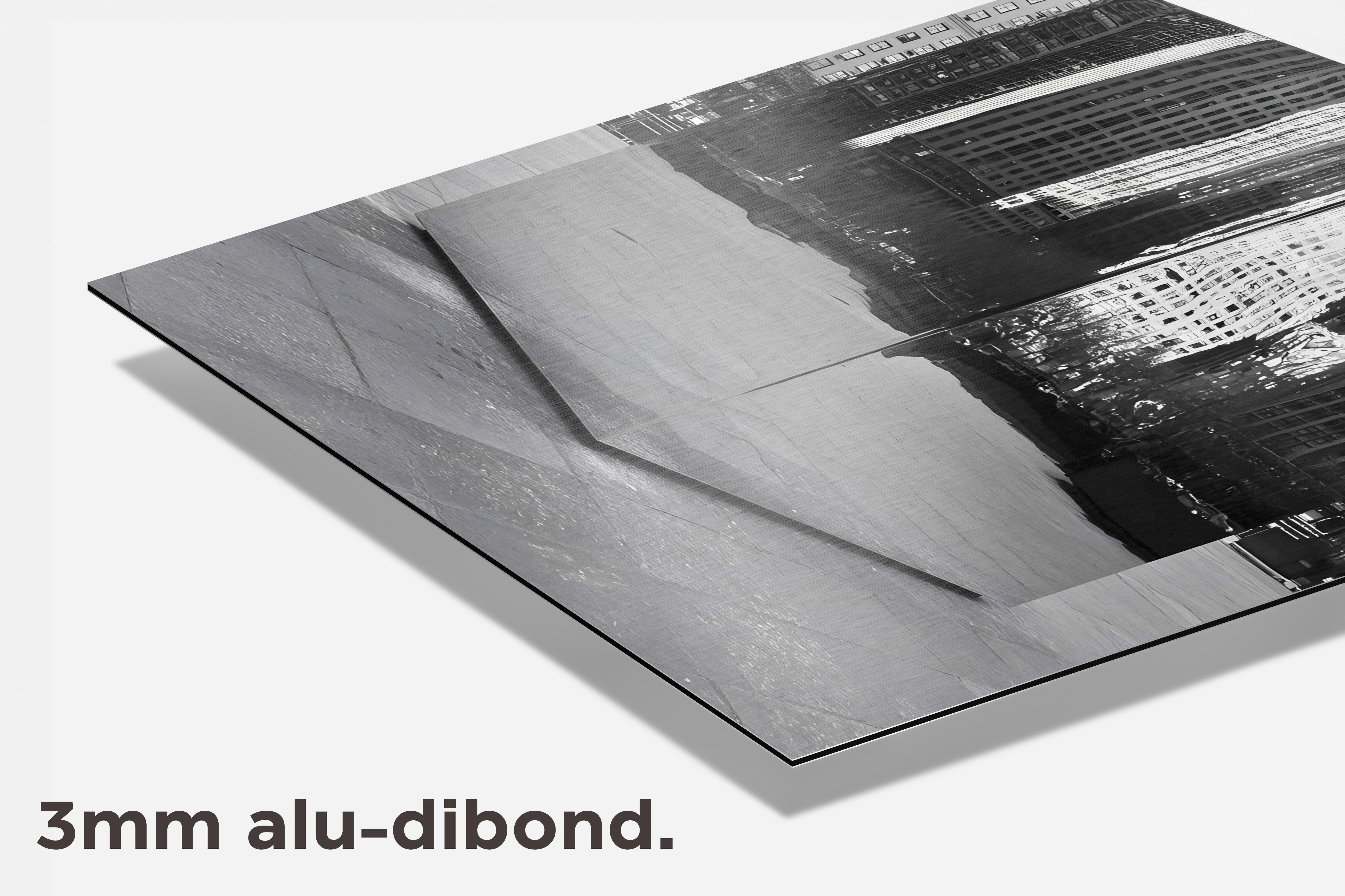 Kubus Beeld dibond detail