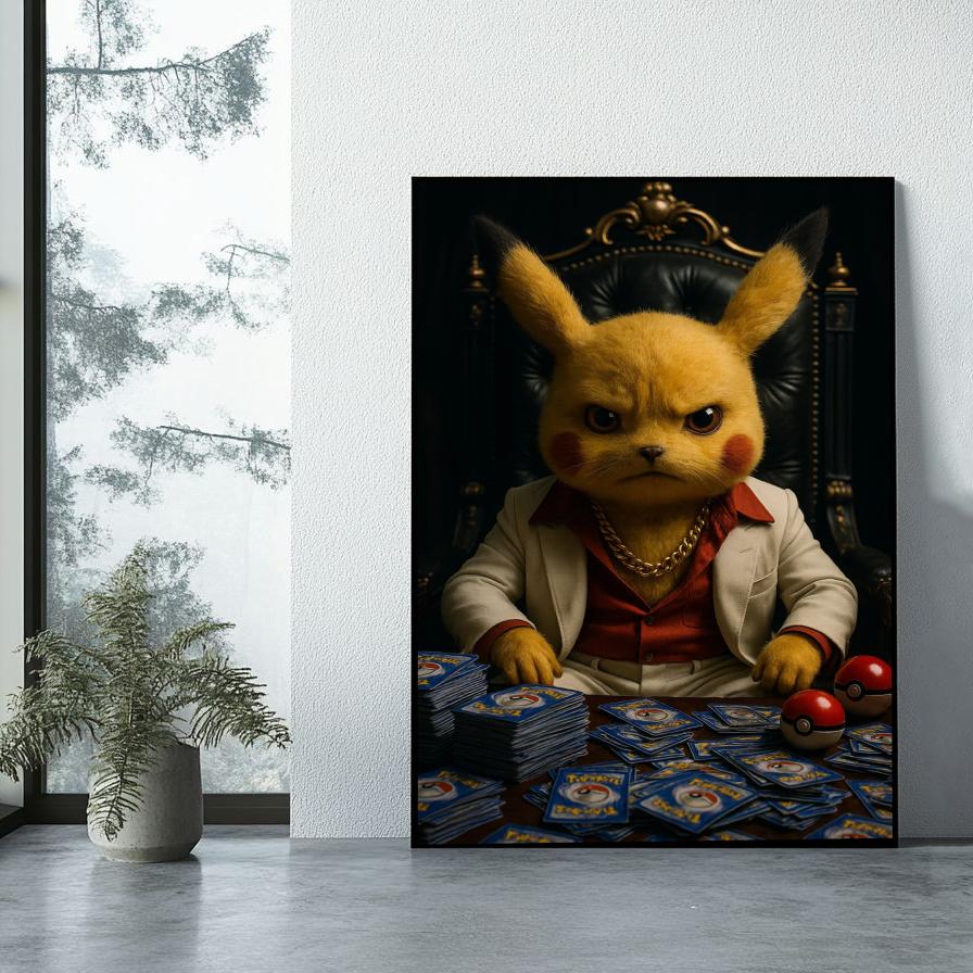 Pikachu Trading Cards Gangster poster sfeerbeeld 1