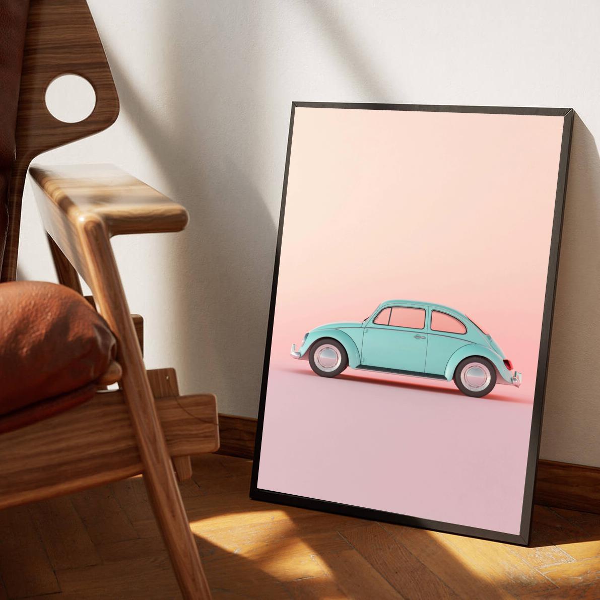 Car Vintage dans un intérieur
