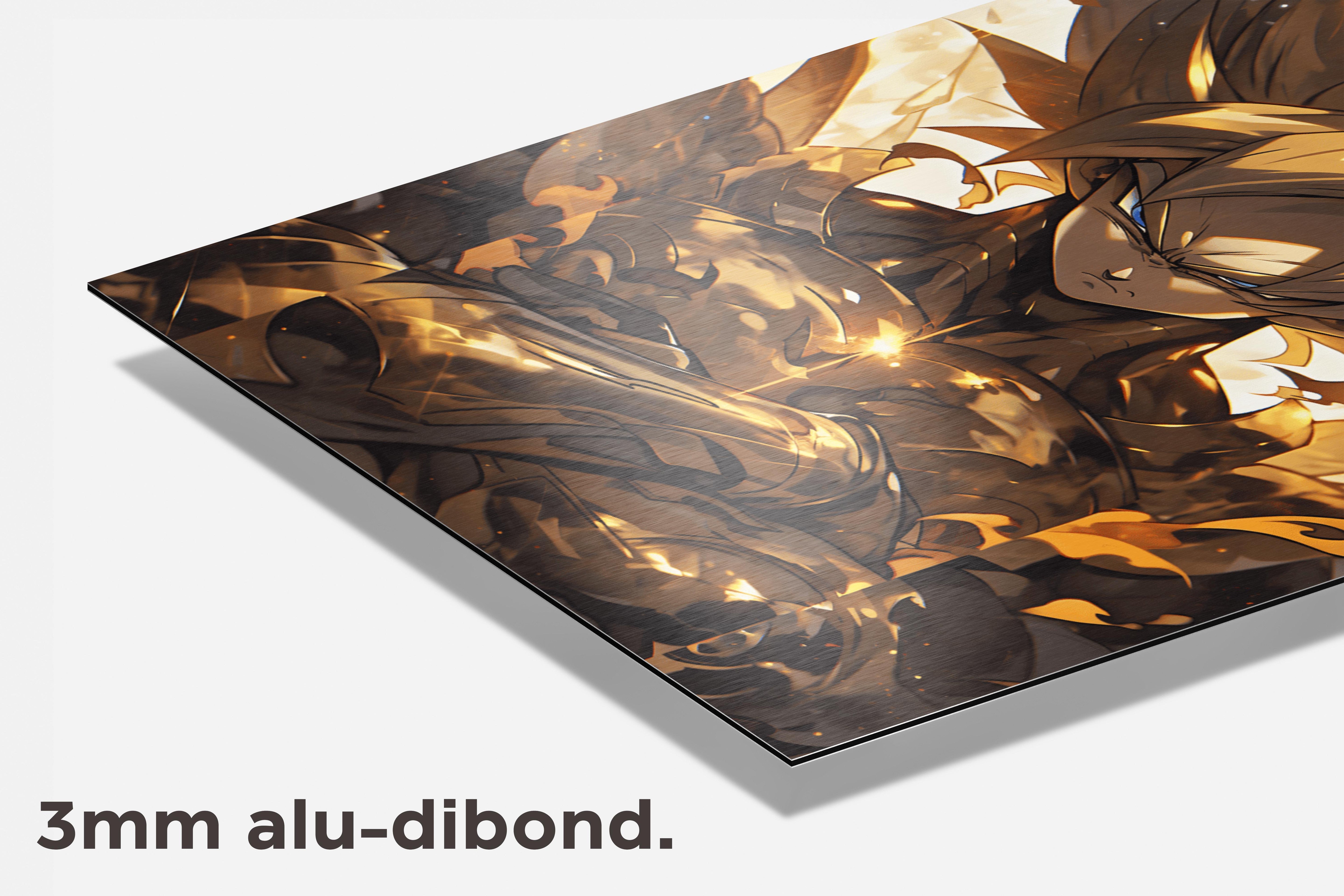 Goku Dragonball dibond detail