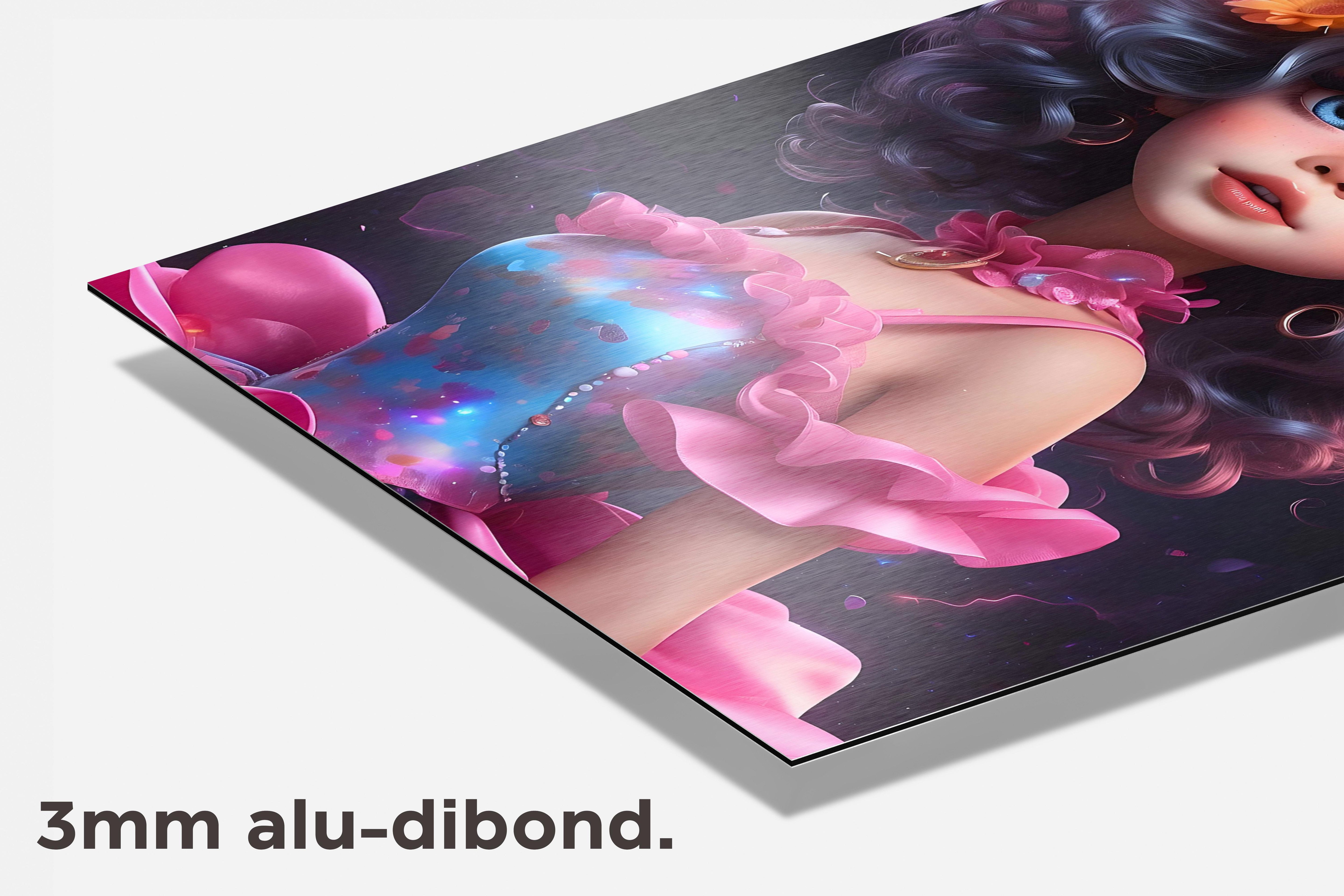 Fee Roze dibond detail