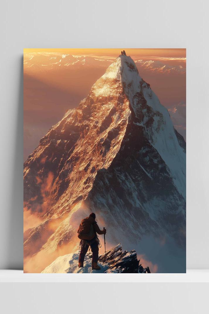 Wandelaar op 3mm aluminium dibond