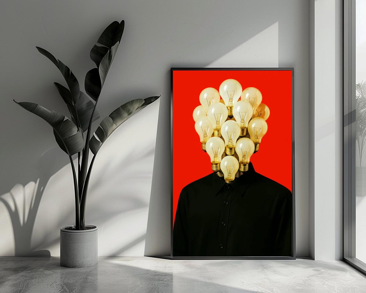 Bulb Head poster van 25 Artstreet