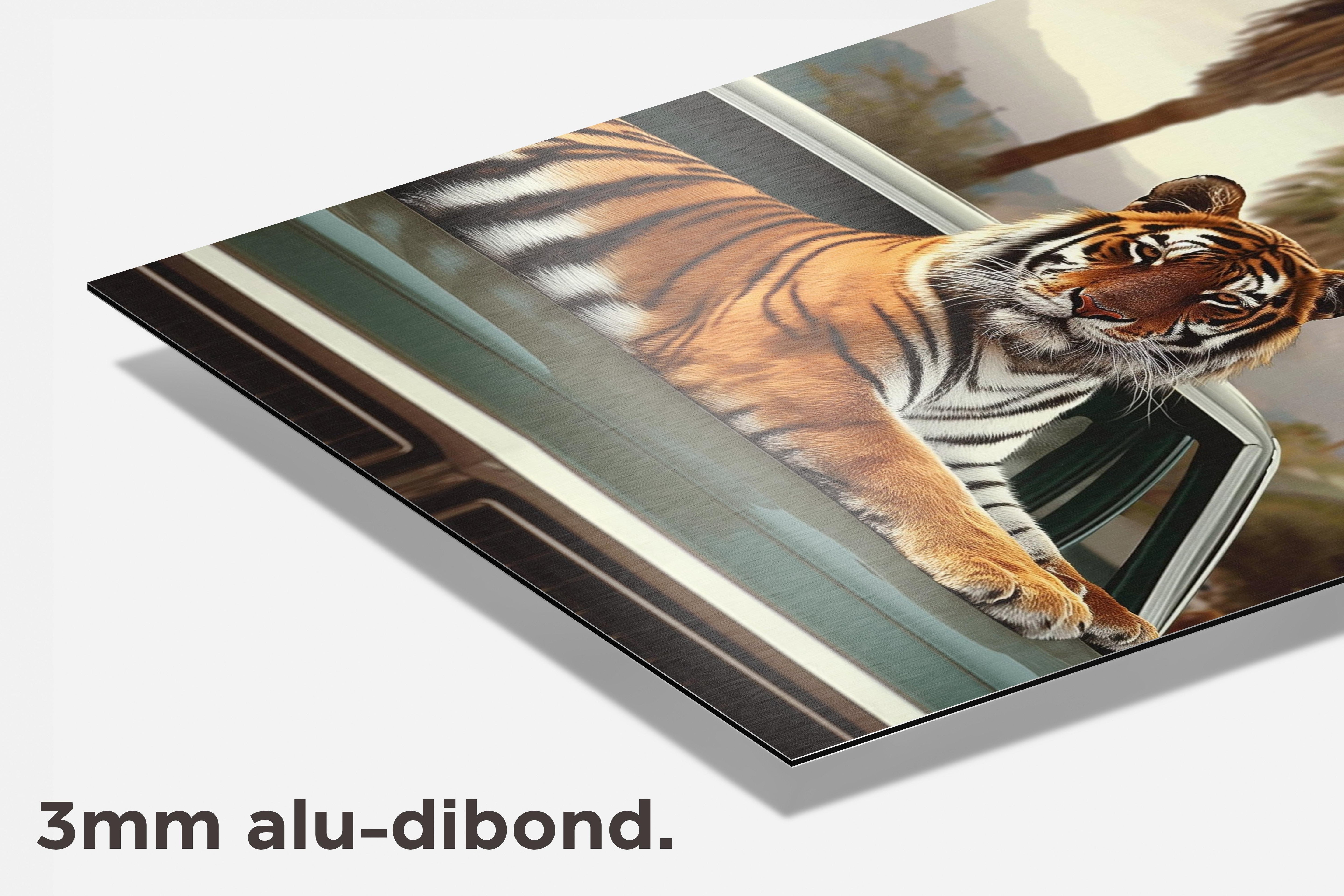 Tijger dibond detail