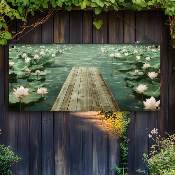 Tuinposter Lotus poster