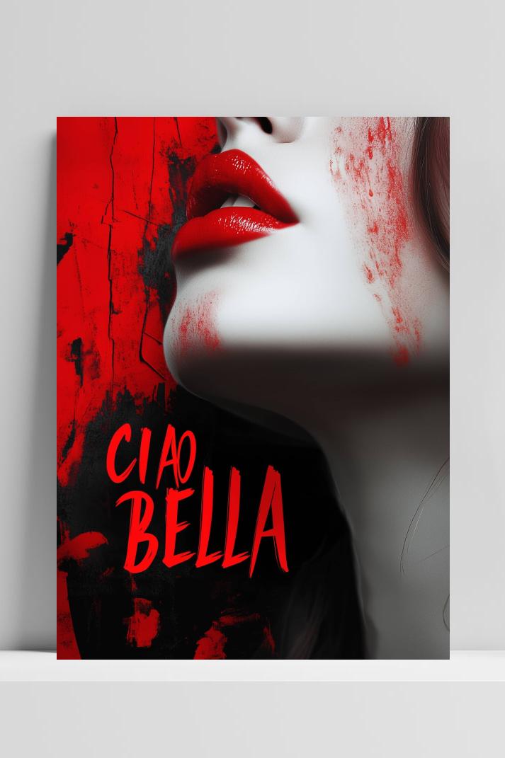 Ciao Bella op 3mm aluminium dibond