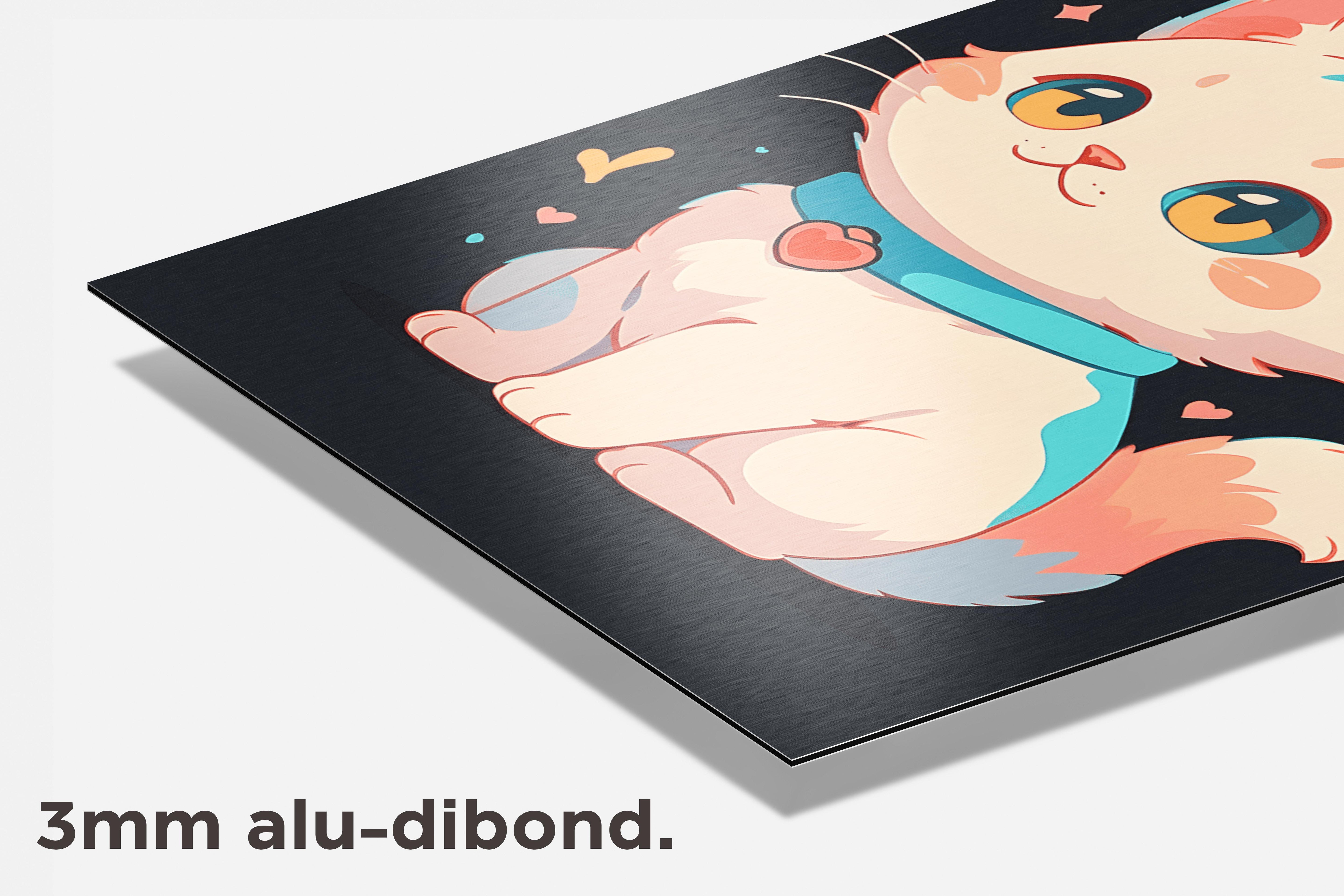 Kat Tekening dibond detail