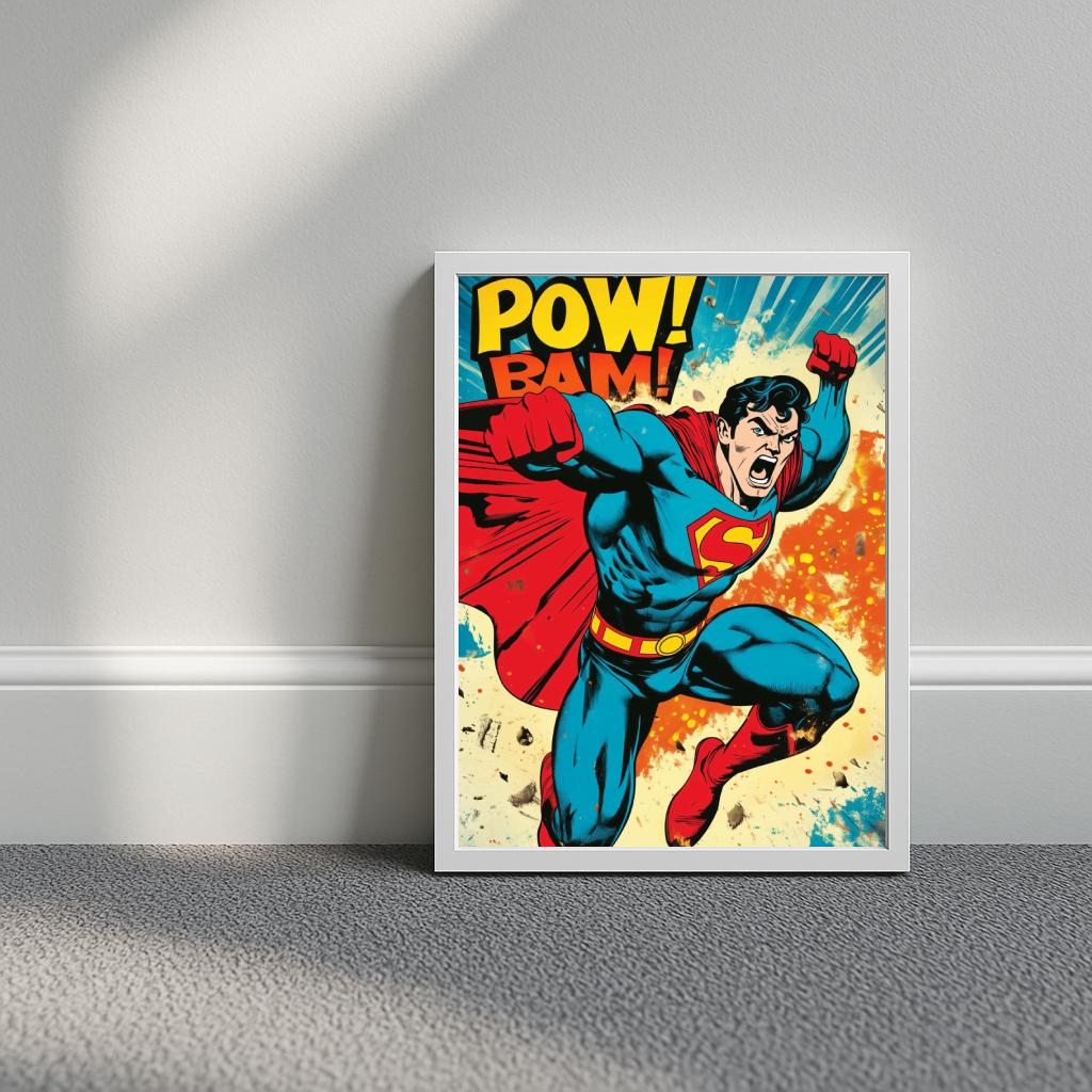 Pow Bam Superman poster sfeerbeeld 3