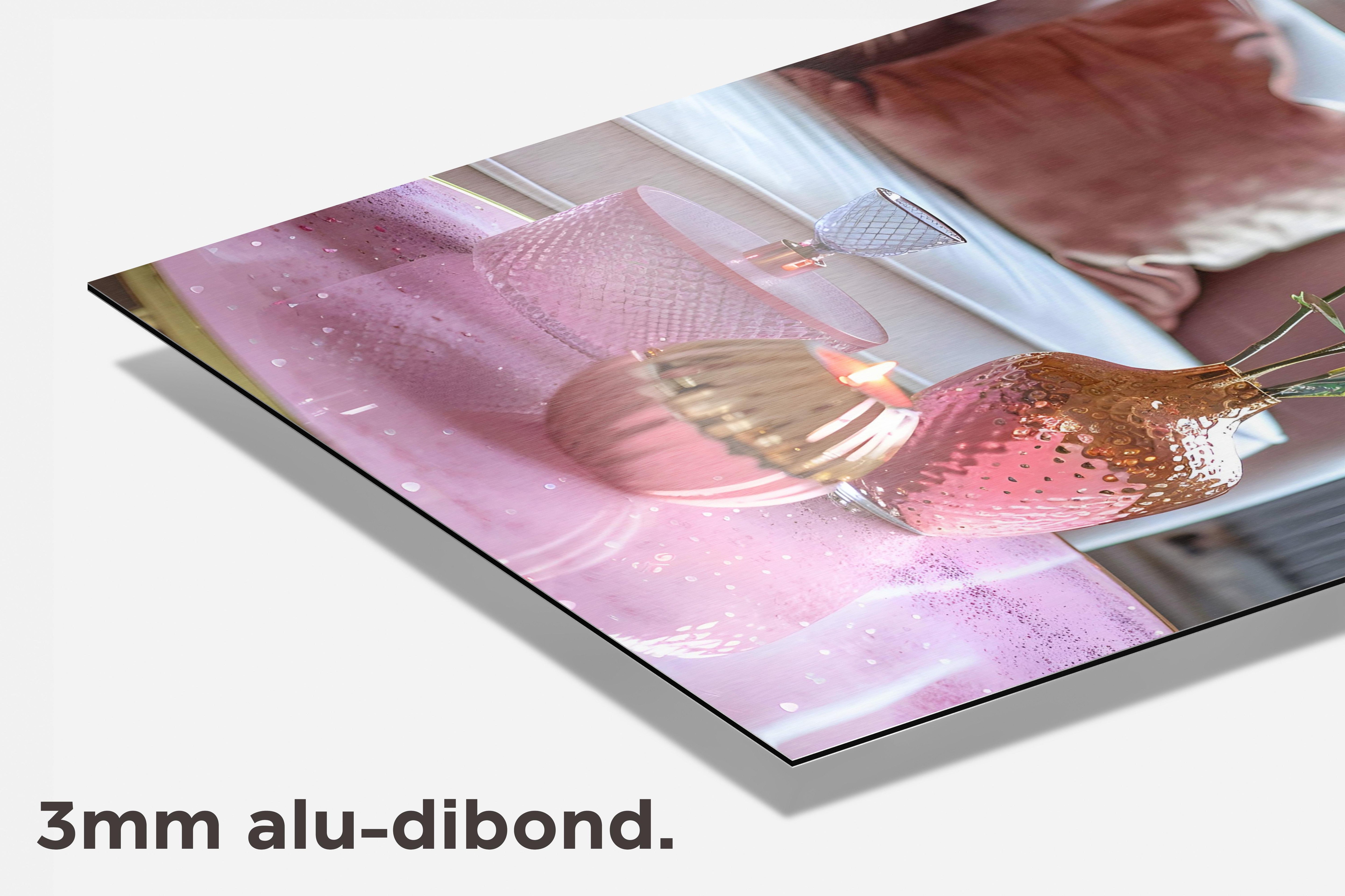 Roze Woonkamer dibond detail