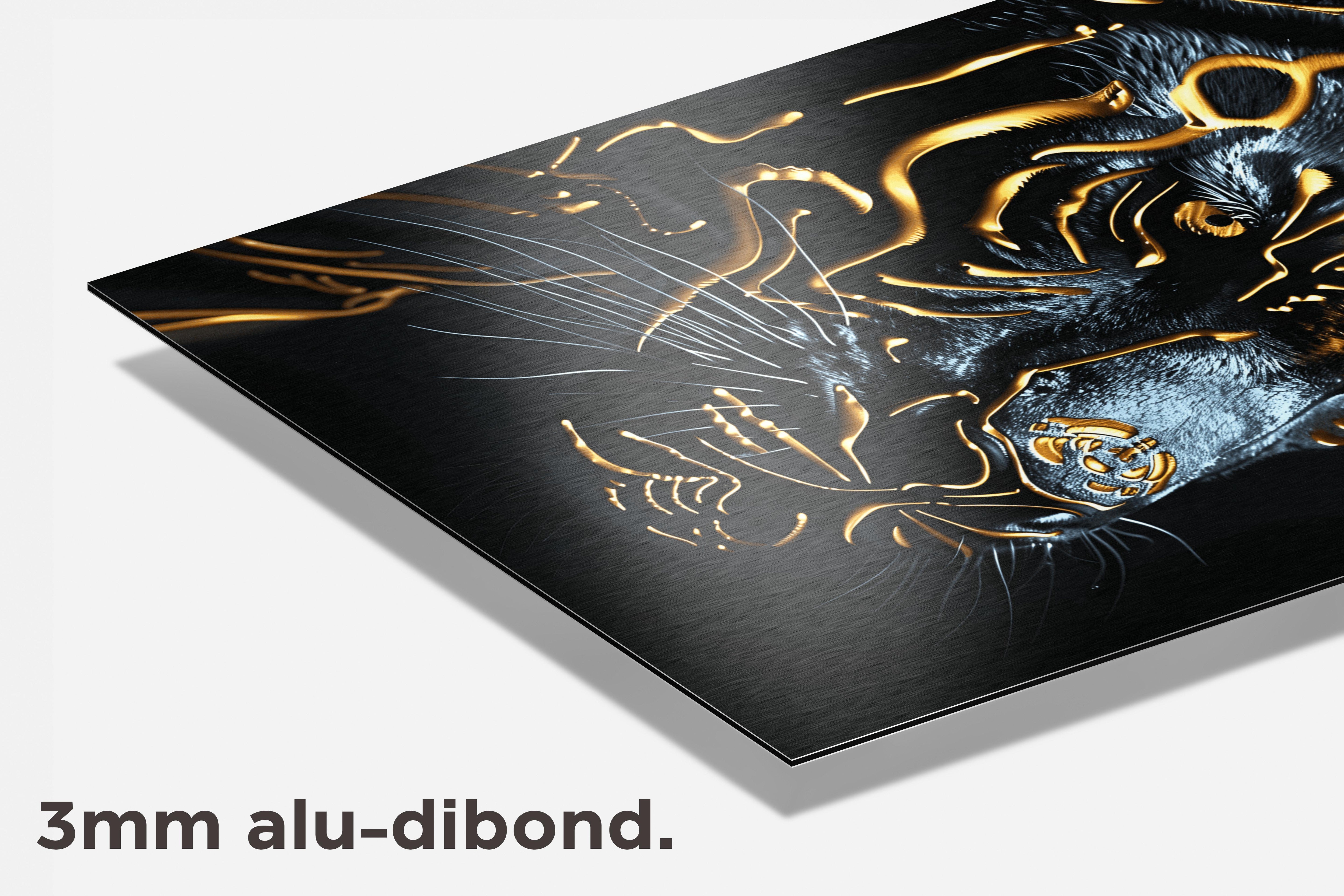 Goud Panter dibond detail