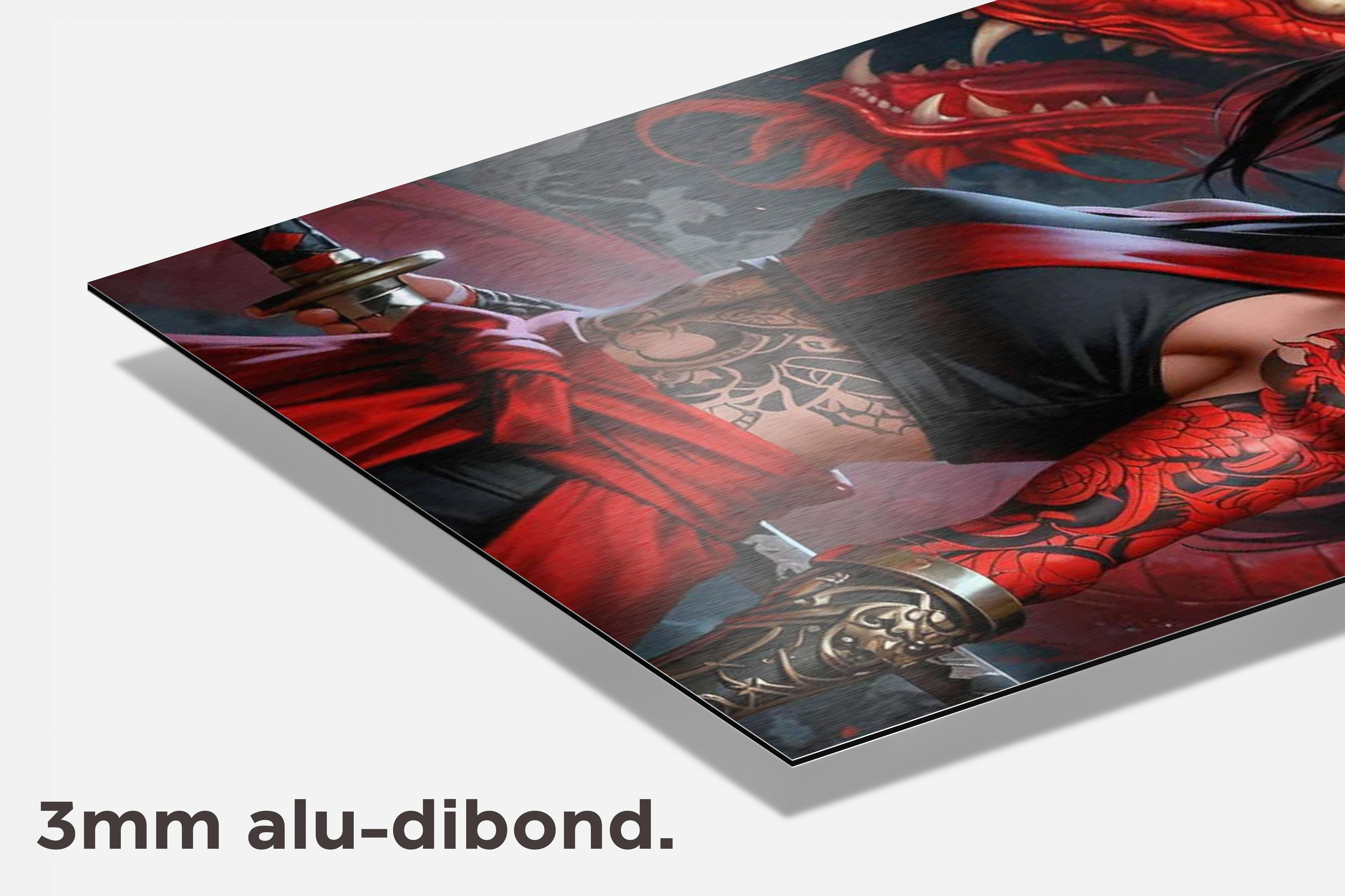 Draak Slayer dibond detail