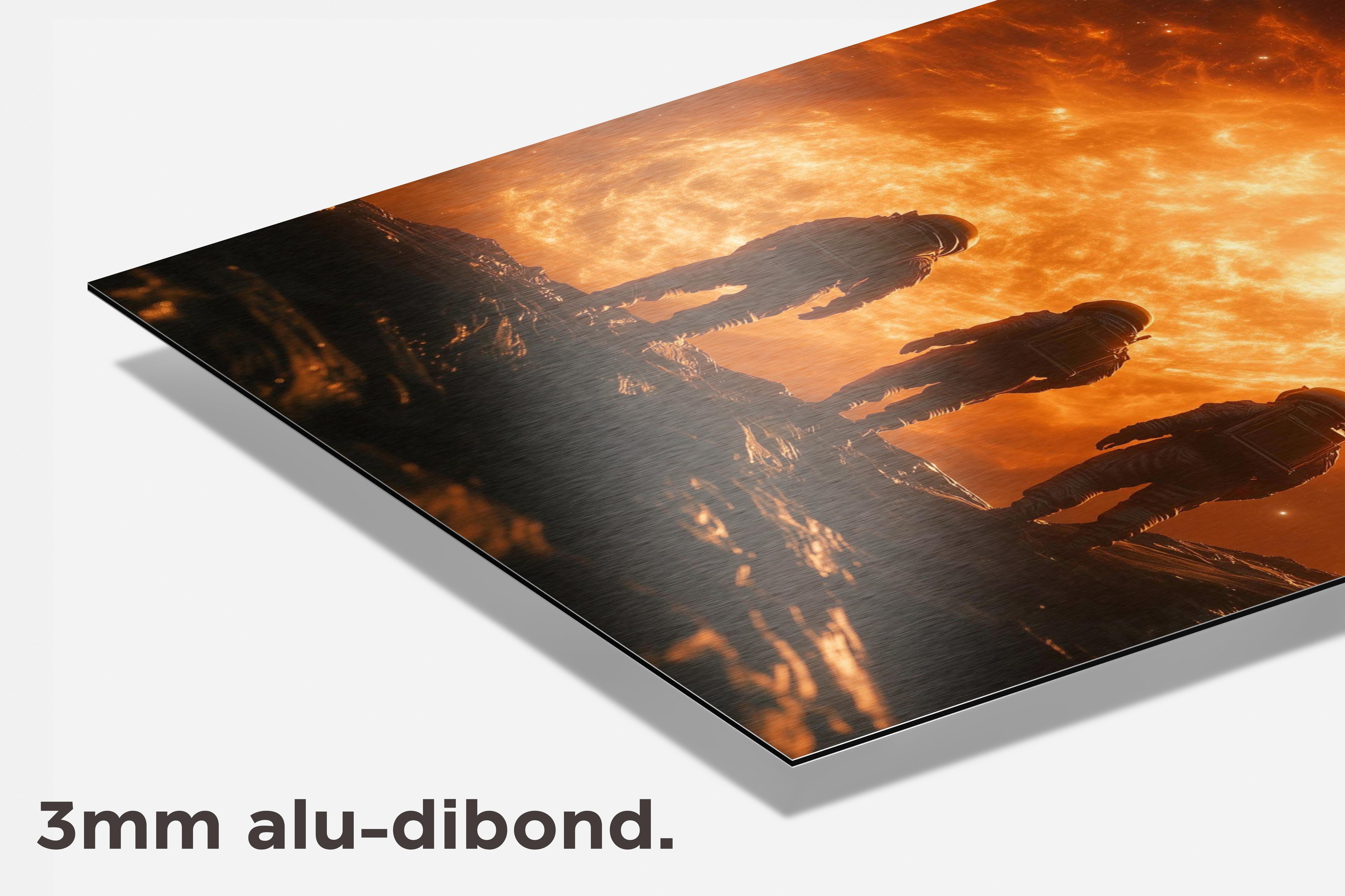 Astronauten dibond detail