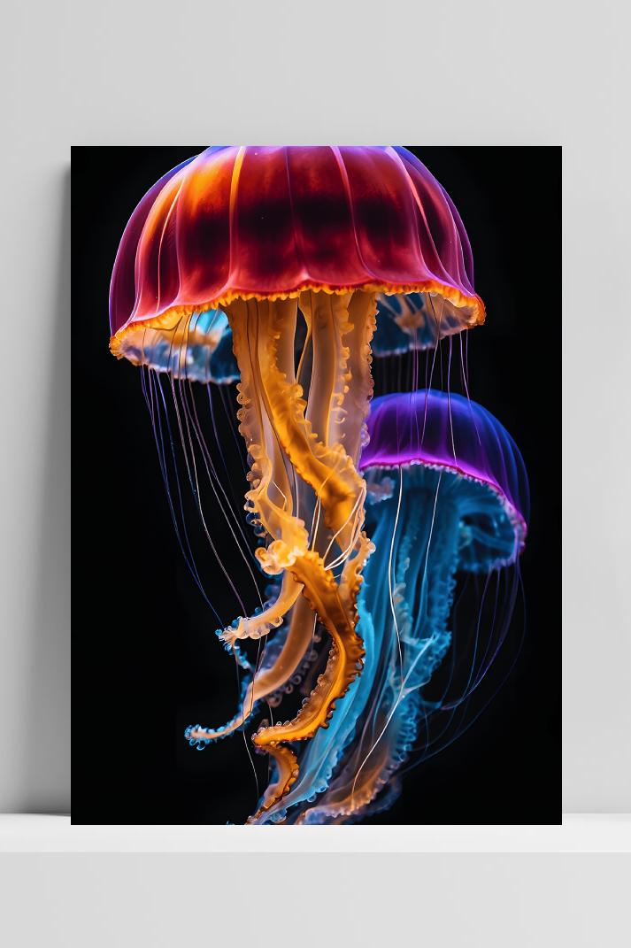 Kwallen Duo op 3mm aluminium dibond