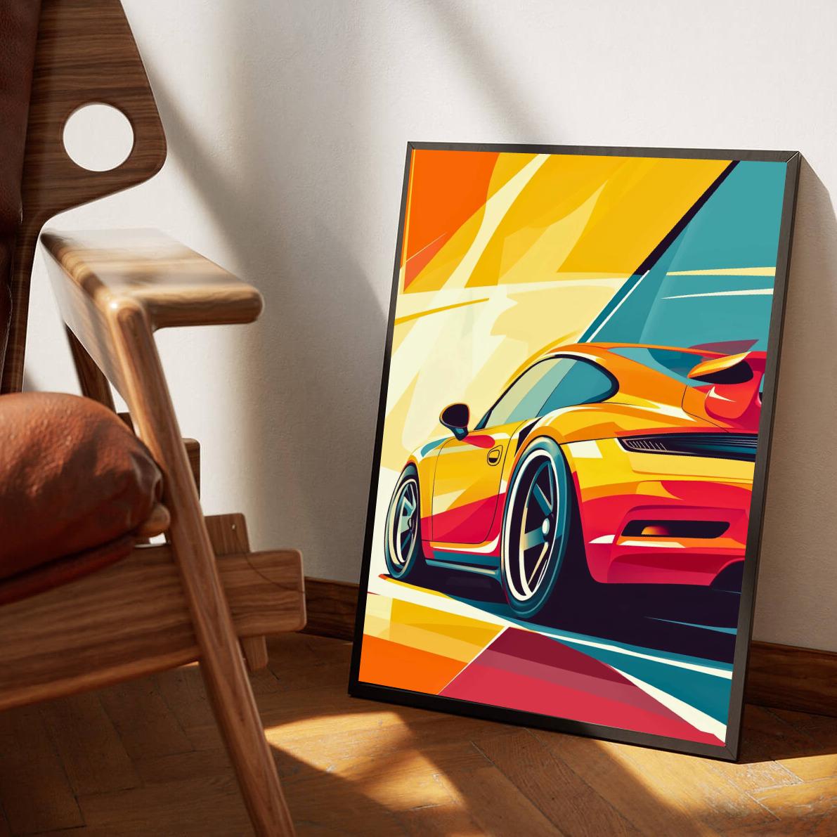 Sports Car Pop Art poster van 25 Artstreet