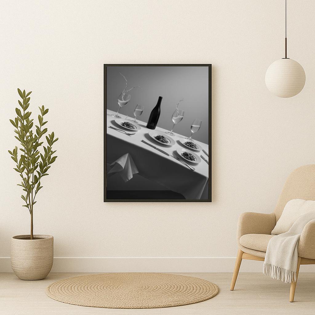 Fine Dining B&W poster sfeerbeeld 2