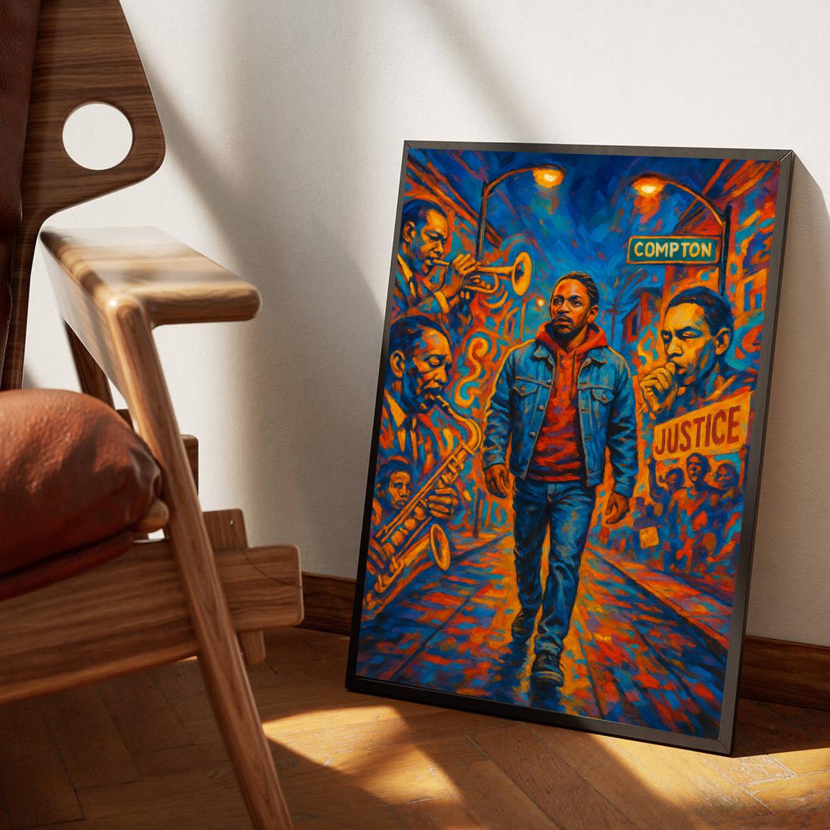 Kendrick Lamar Mural poster sfeerbeeld 3
