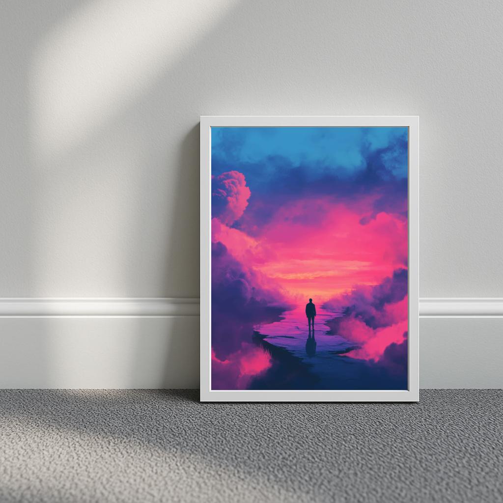 Man Fantasy Minimalist poster sfeerbeeld 3