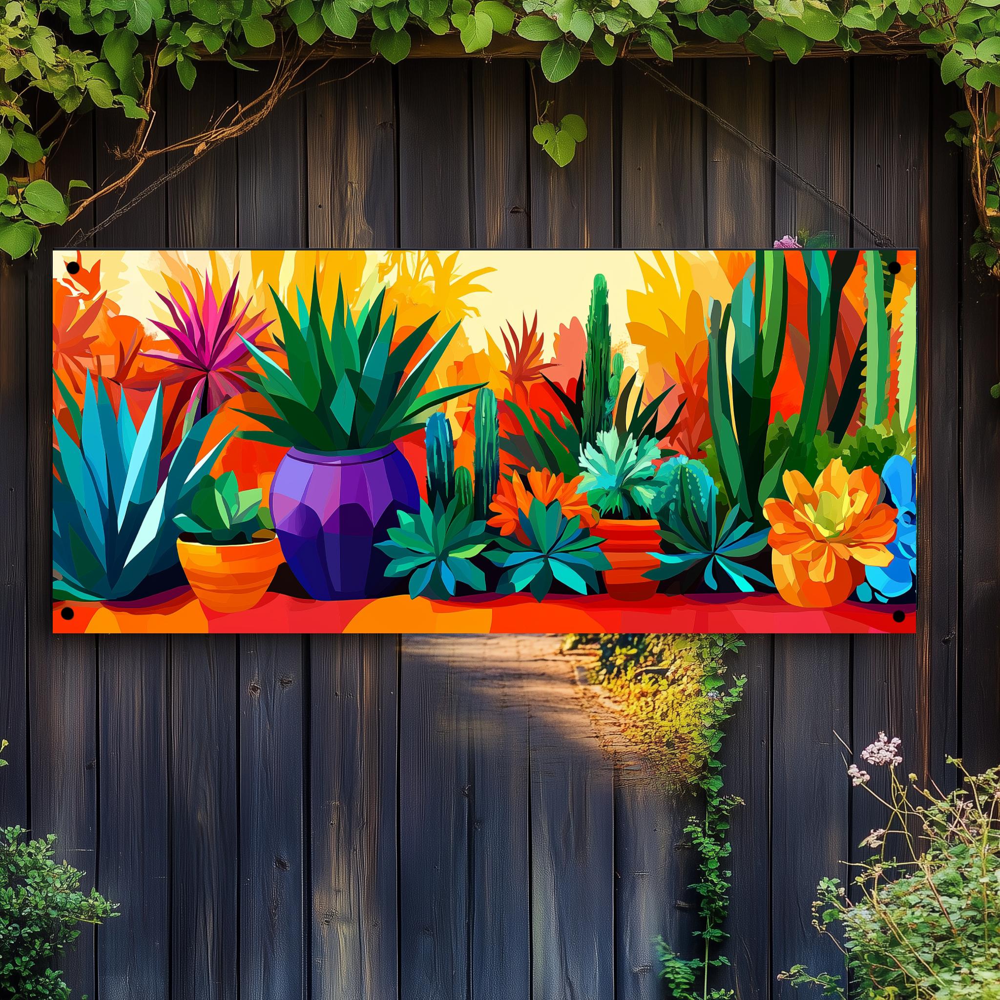 Tuinposter Vetplanten van 25 Artstreet