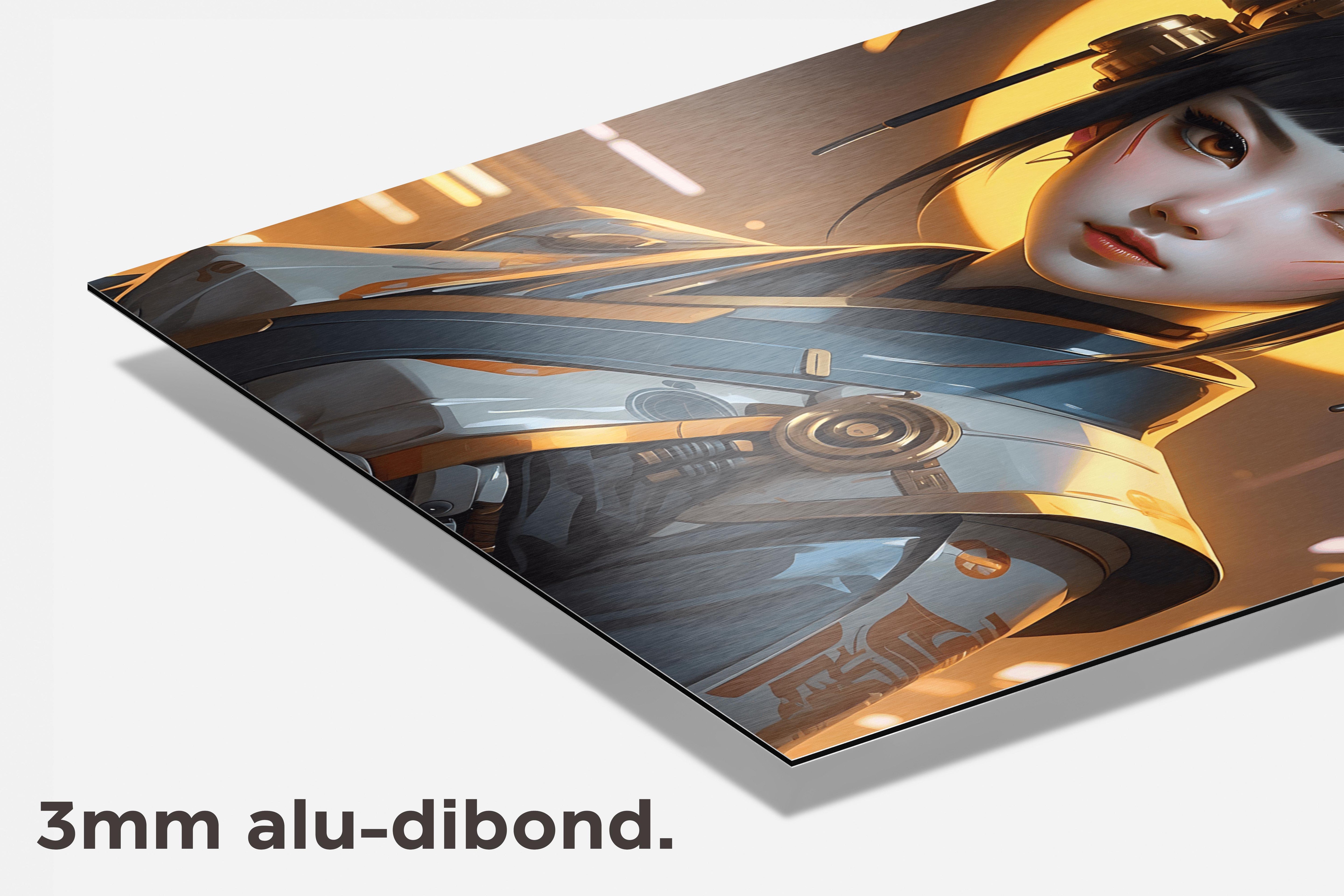Robot Geisha dibond detail