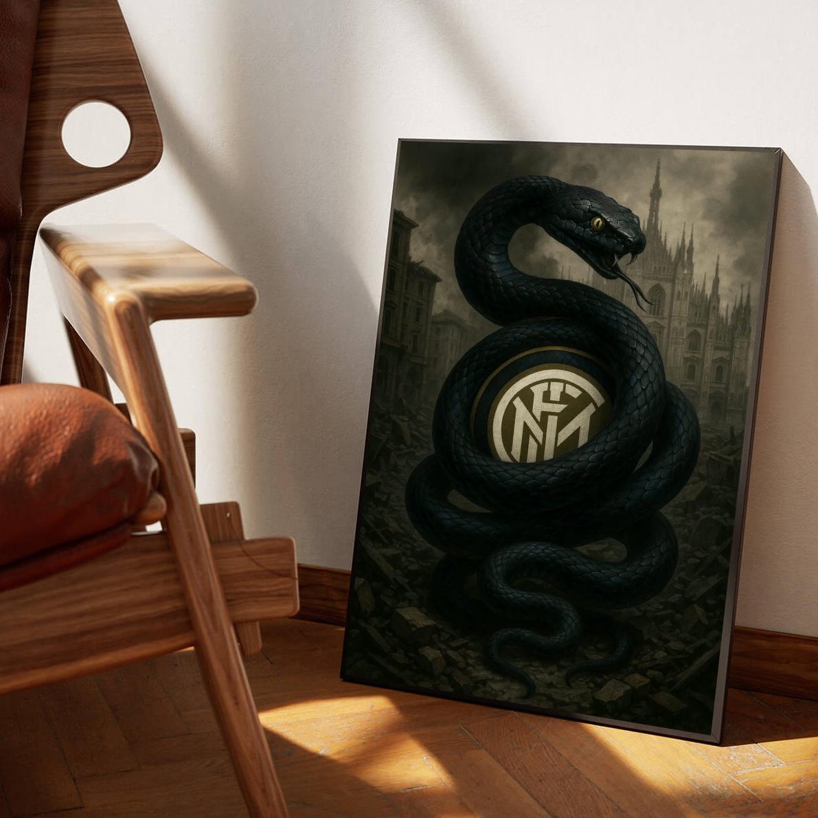 Snake Inter Milan Logo poster sfeerbeeld 1