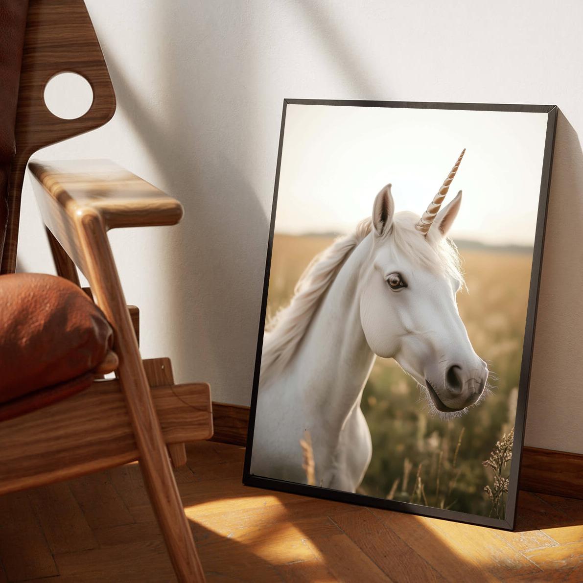Unicorn en un interior