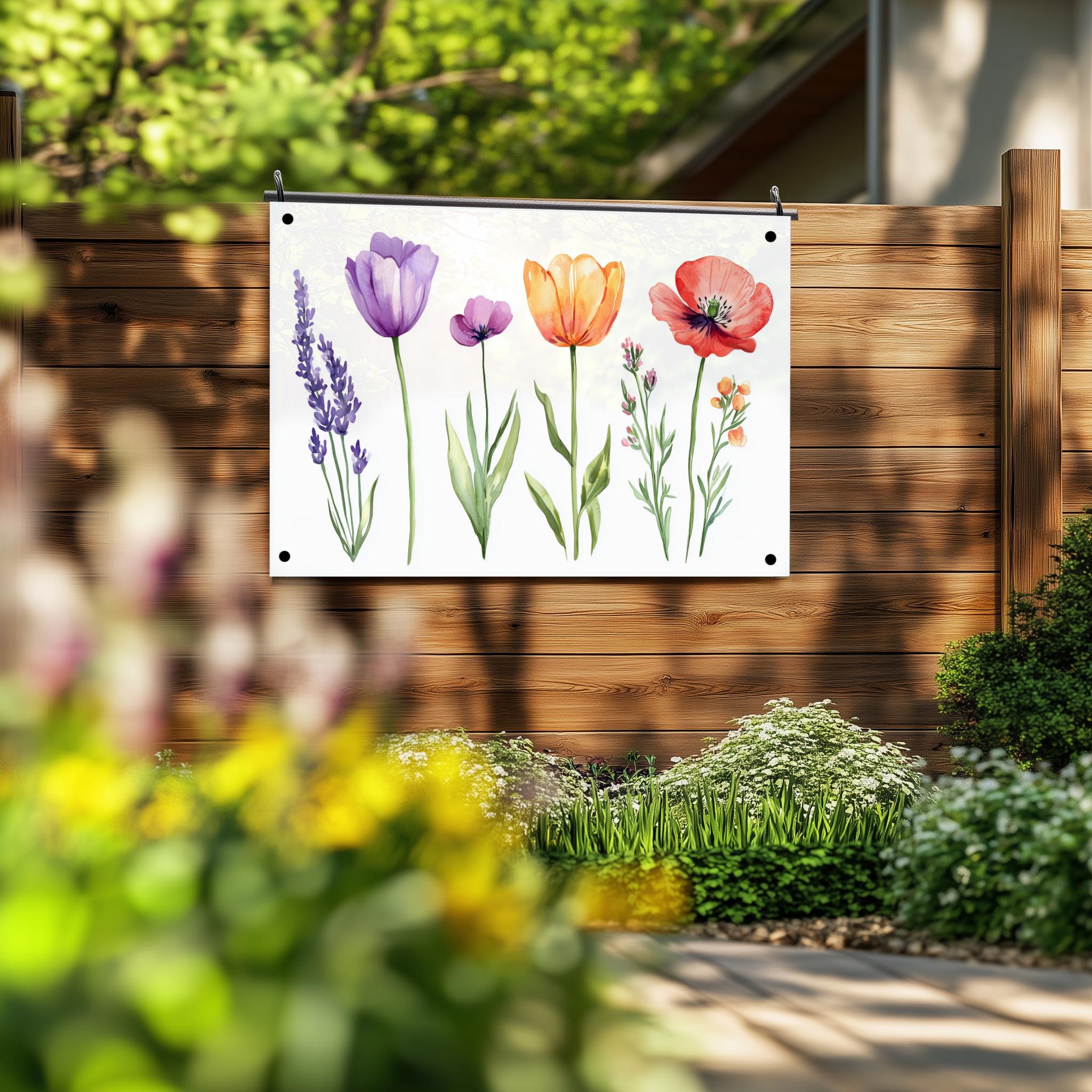 Tuinposter Bloemen sfeerbeeld 2